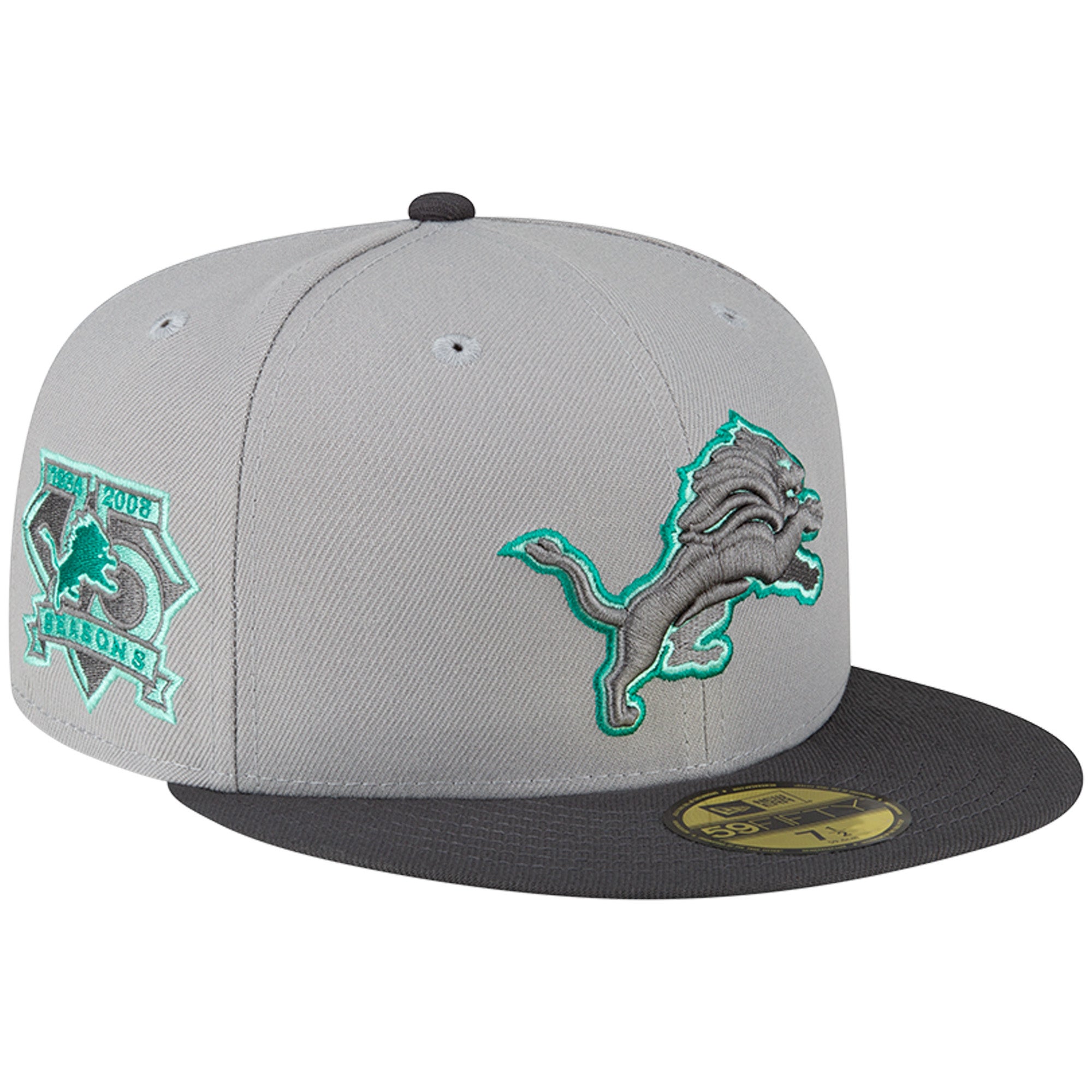 New Era Men's Miami Dolphins State 59Fifty White/Aqua Fitted Hat