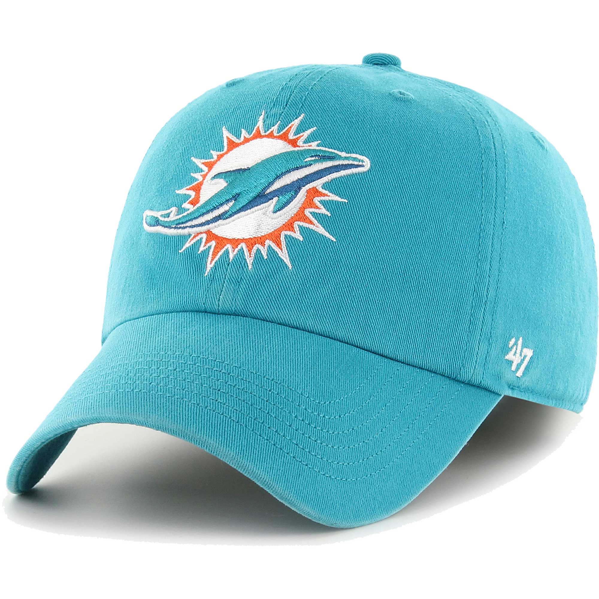 47 Brand Dolphins Franchise Logo Fitted Hat