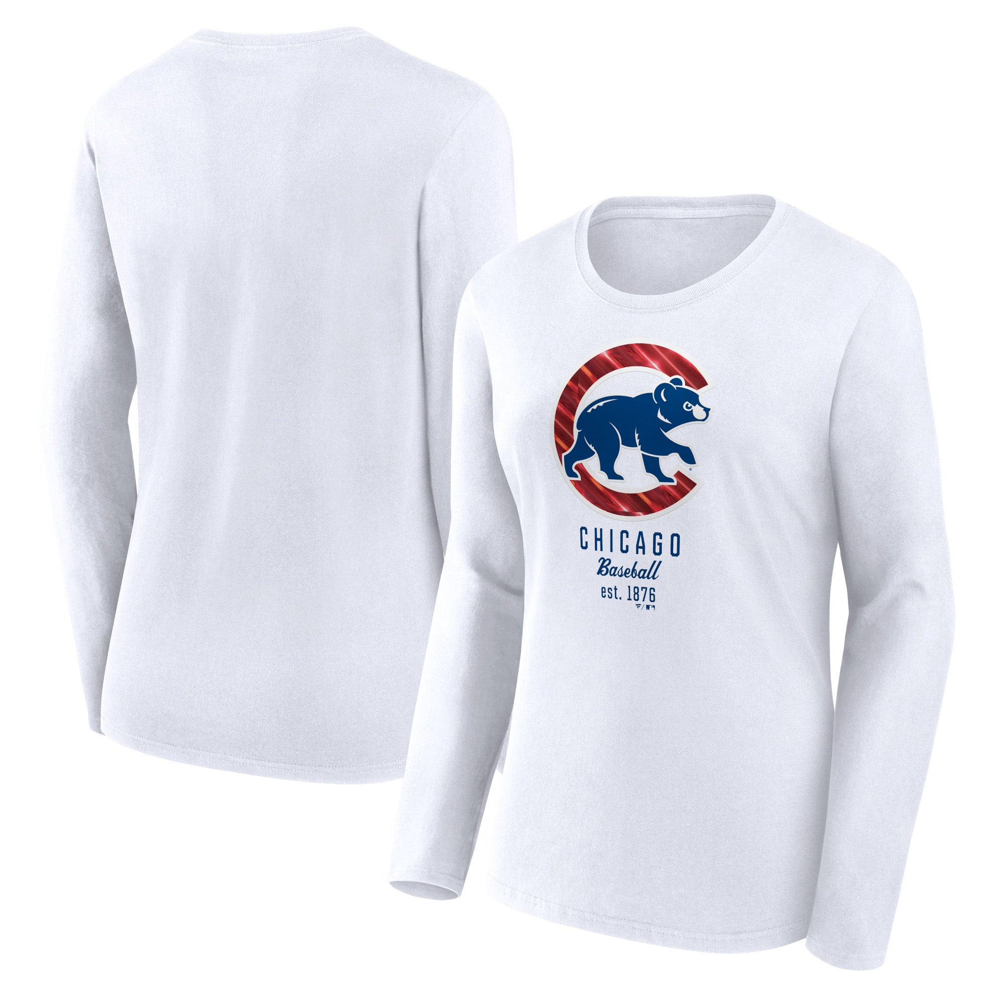 Women's Fanatics Branded White Boston Red Sox Lightweight Fitted Long Sleeve T-Shirt