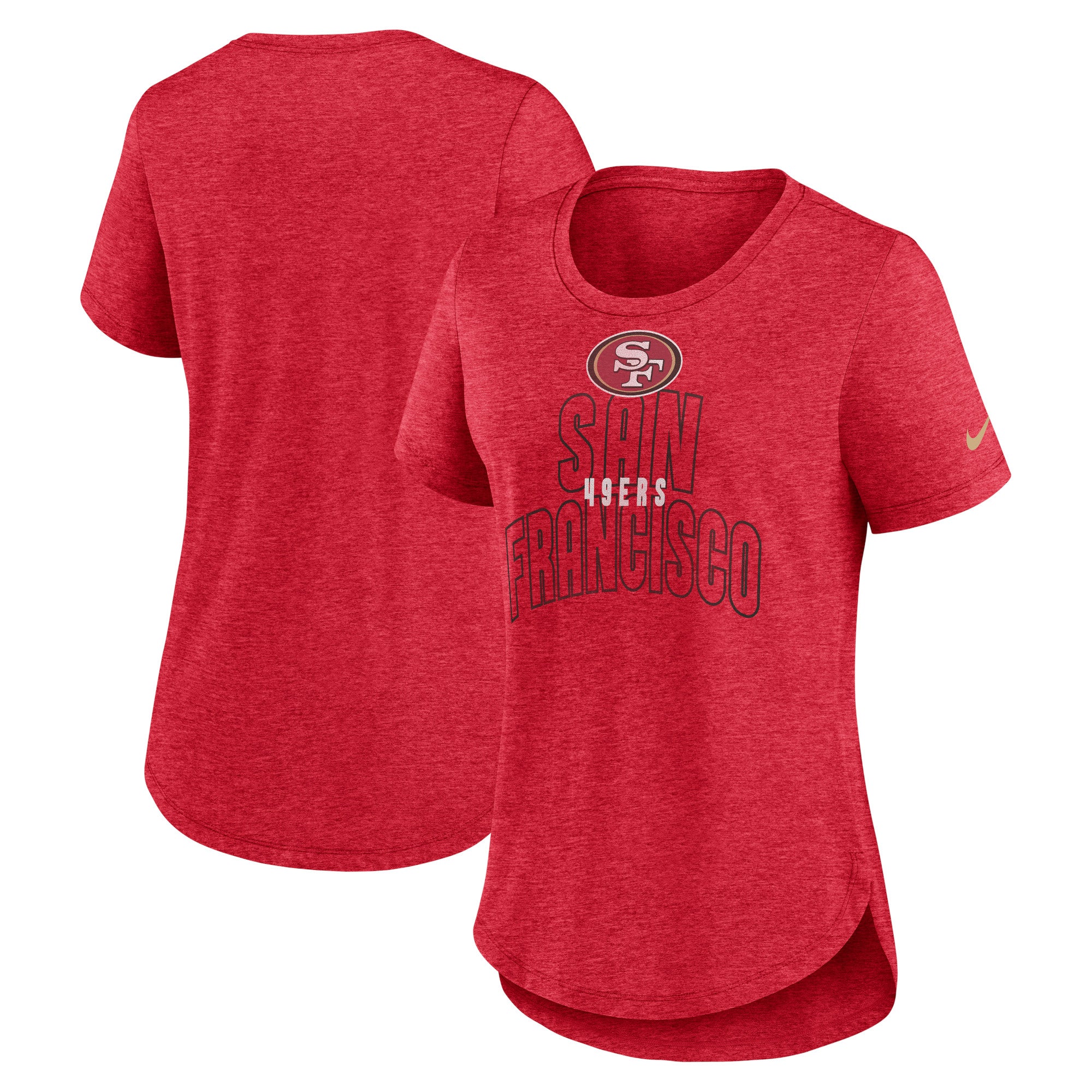 Nike Women's San Francisco 49ers Local Red Tri-Blend T-Shirt