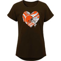 Youth Brown Cleveland Browns Primary Logo T-Shirt Size: Small