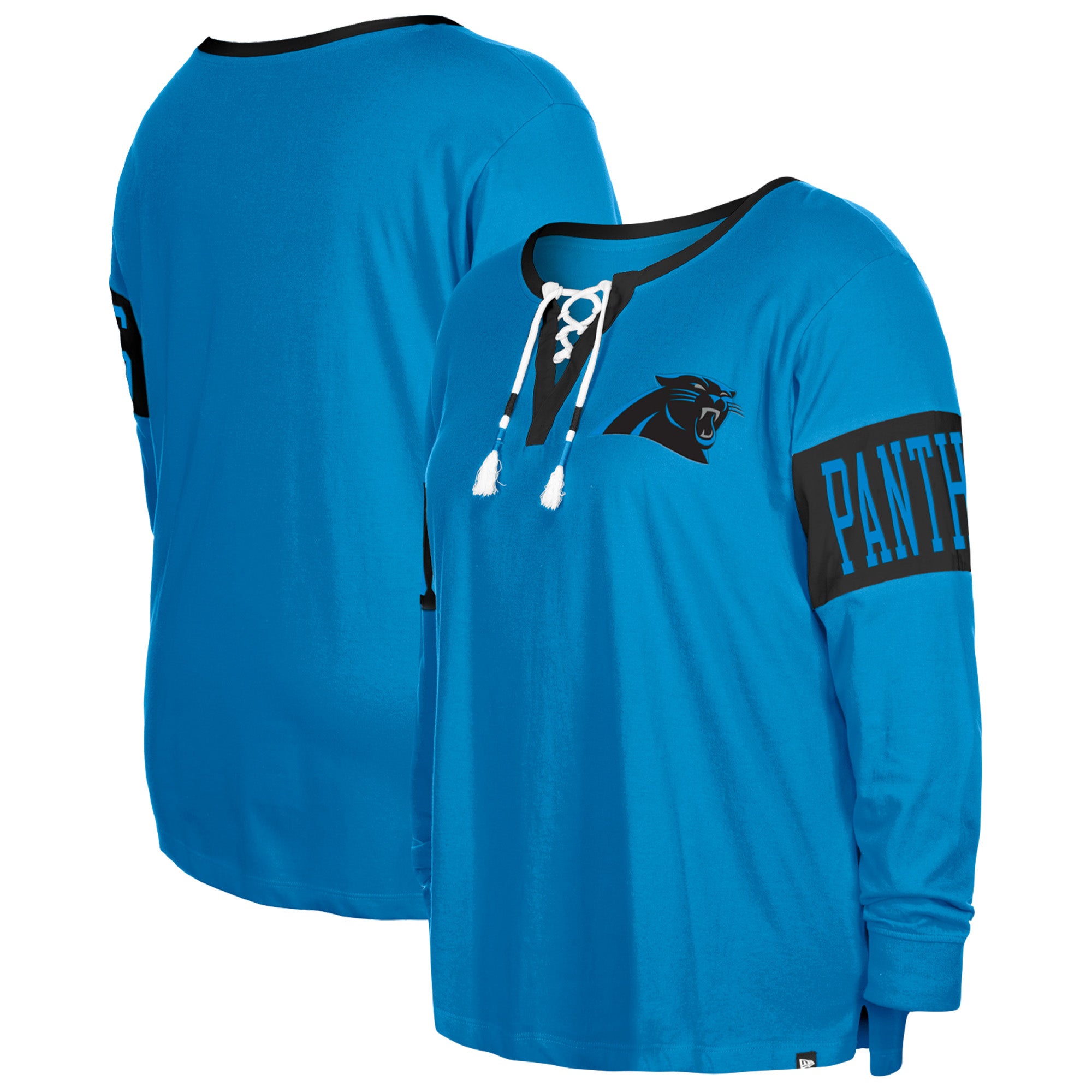 Women's long clearance sleeve panthers shirt