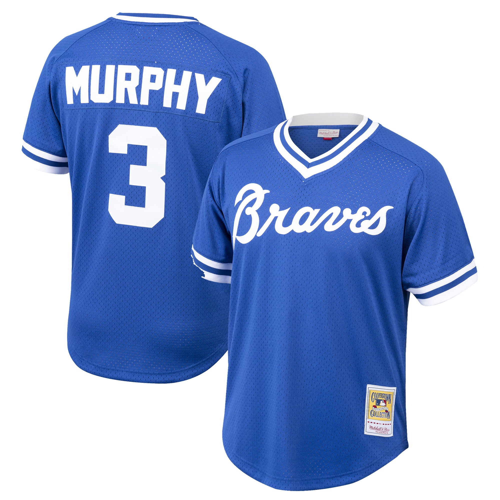 Mitchell & Ness Braves Cooperstown Mesh Batting Practice Jersey 