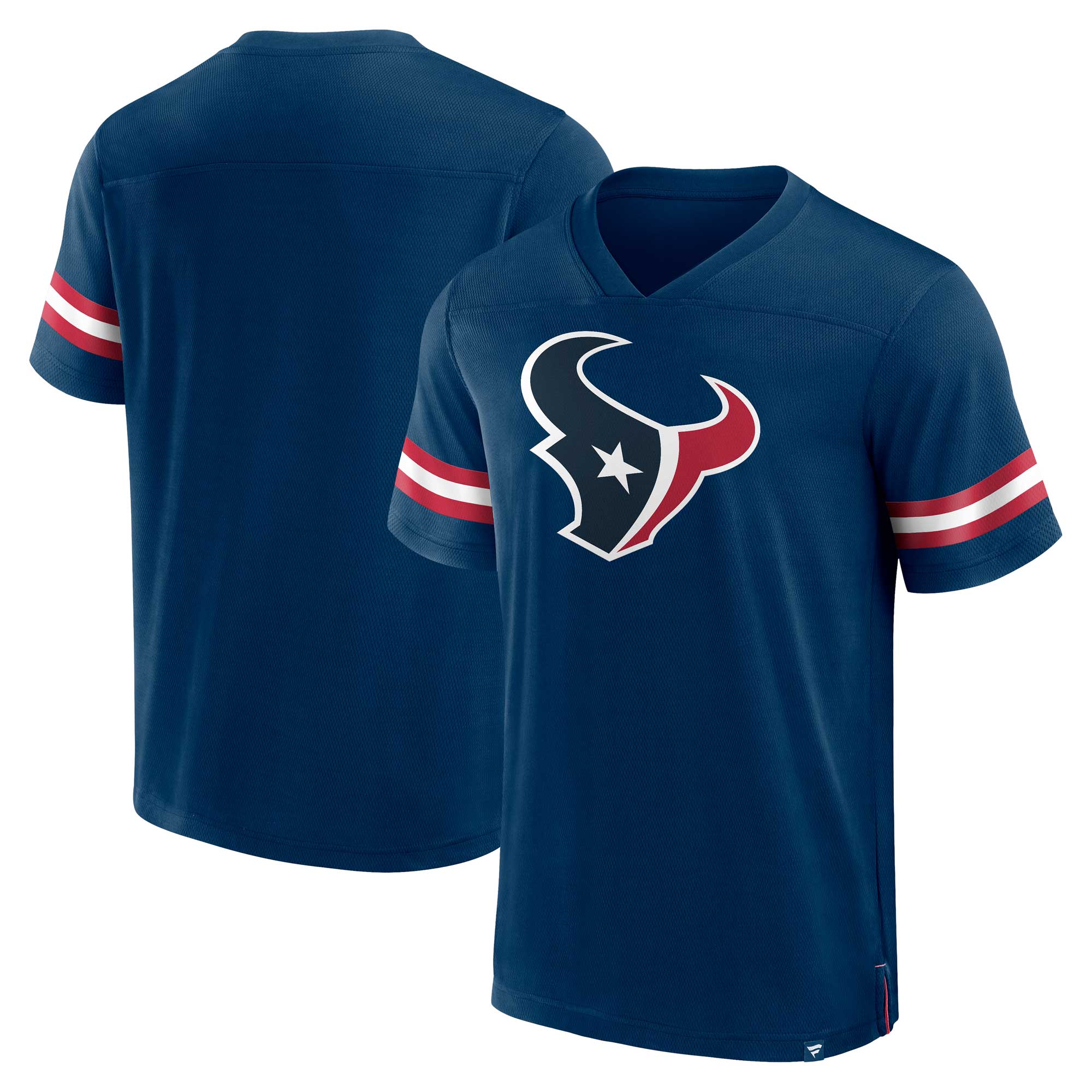 Fanatics Texans Jersey Tackle V-Neck T-Shirt