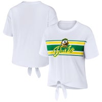 Women's '47 White Oregon Ducks Serenity GIA Cropped T-Shirt Size: Small