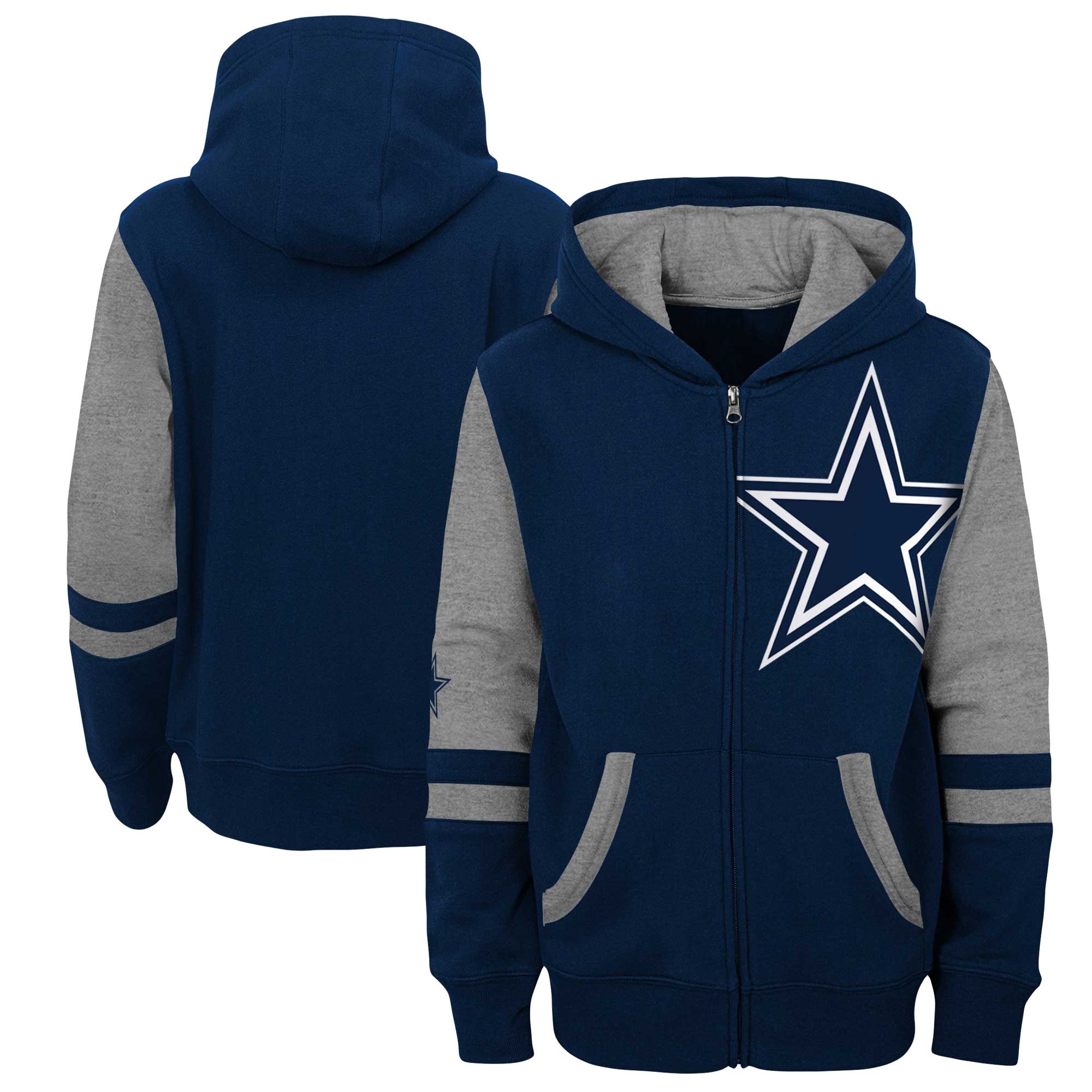 Outerstuff Cowboys Team Logo Pullover Hoodie - Boys' Grade School