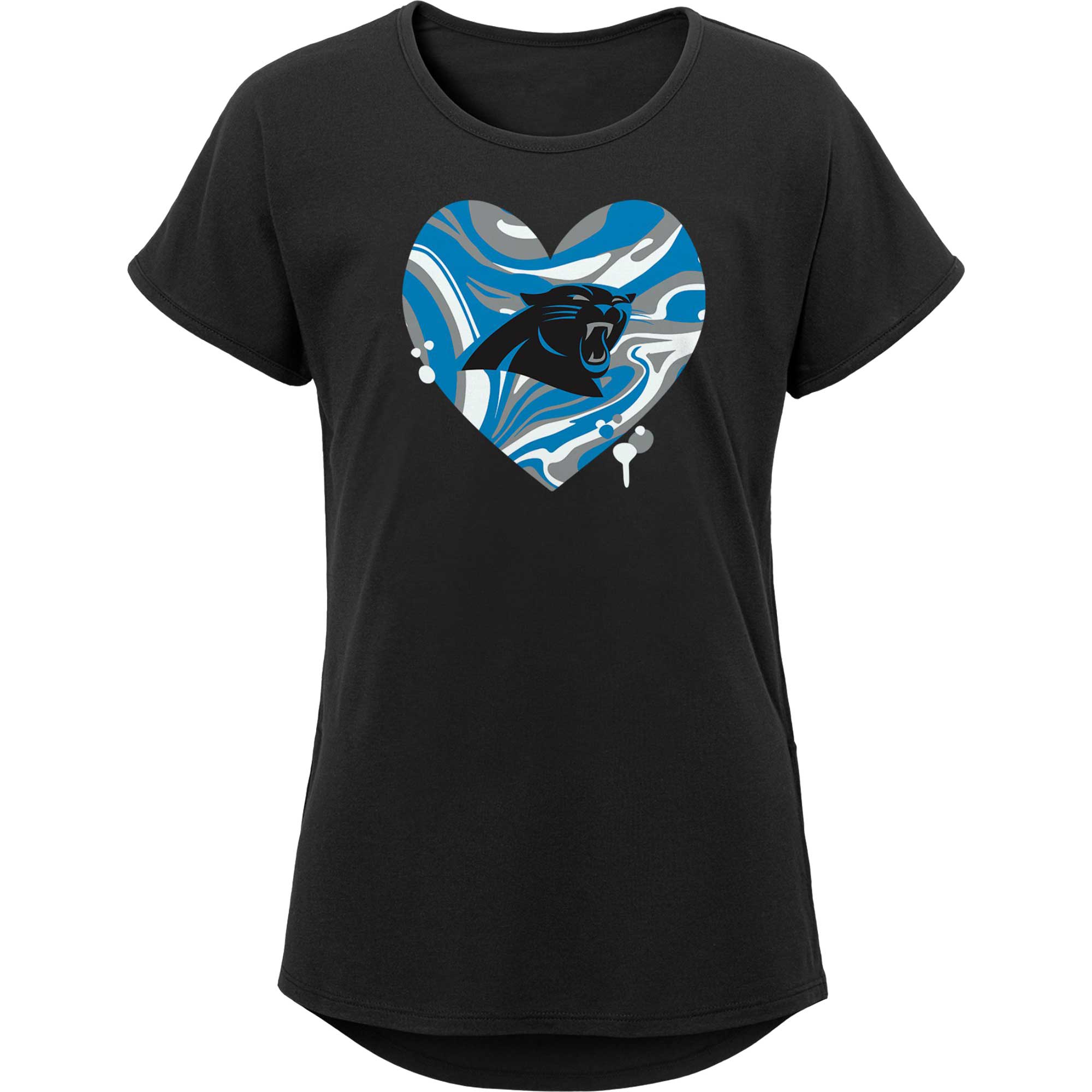 Outerstuff Panthers Fashion Fan Gear V-Neck T-Shirt - Girls' Grade