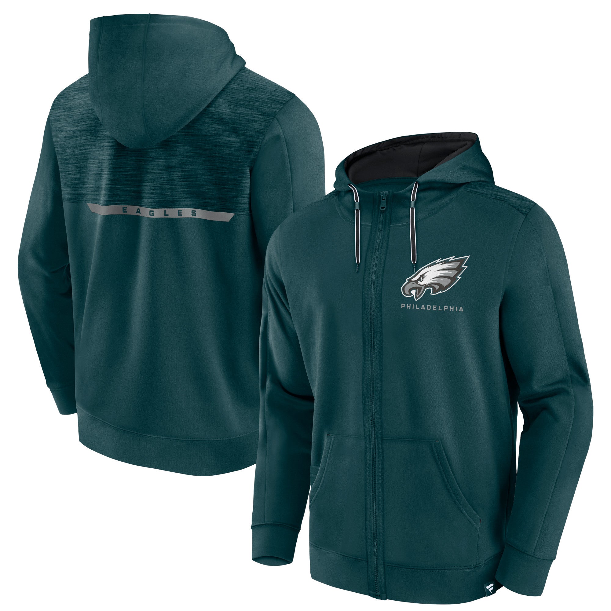 Philadelphia Eagles Fanatics Branded Defender Evo Pullover Hoodie -  Midnight Green