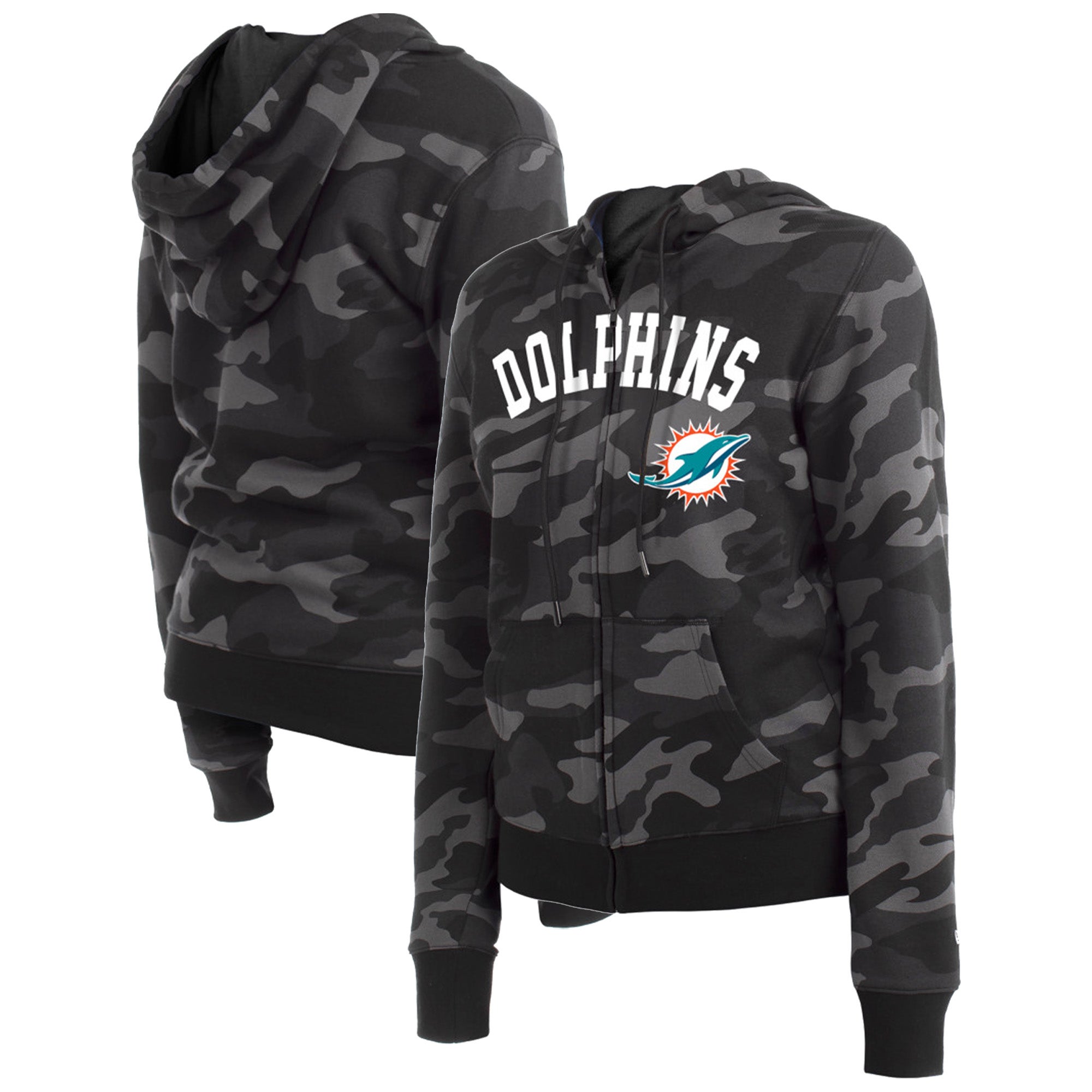 New Era Dolphins Full-Zip Hoodie