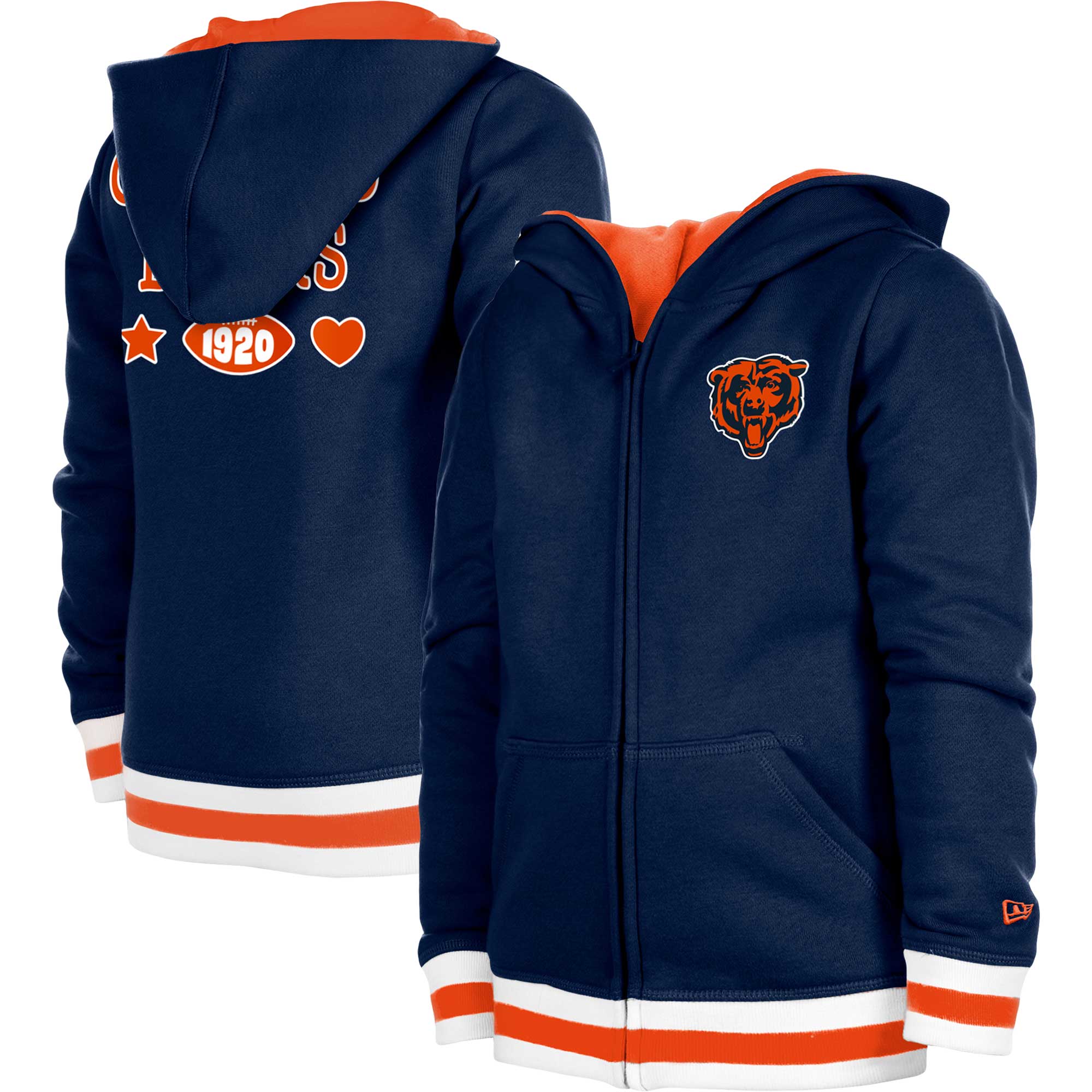 New Era Bears Full-Zip Hoodie