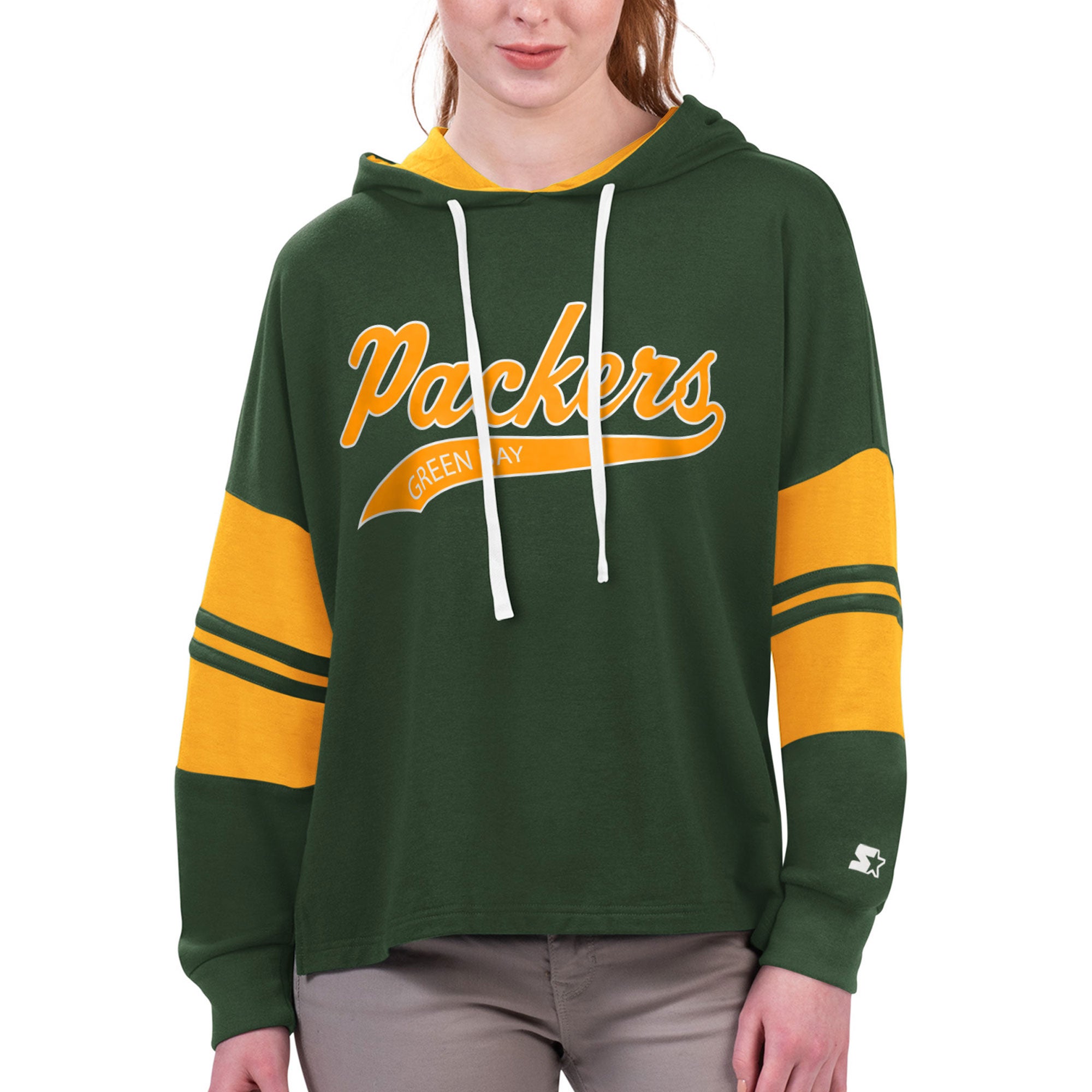 Starter Packers Bump Run Long Sleeve Hoodie T-Shirt