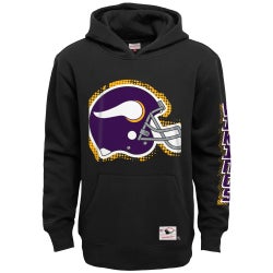 Boys' Grade School - Mitchell & Ness Vikings Big Face 7.0 Pullover Hoodie - Black