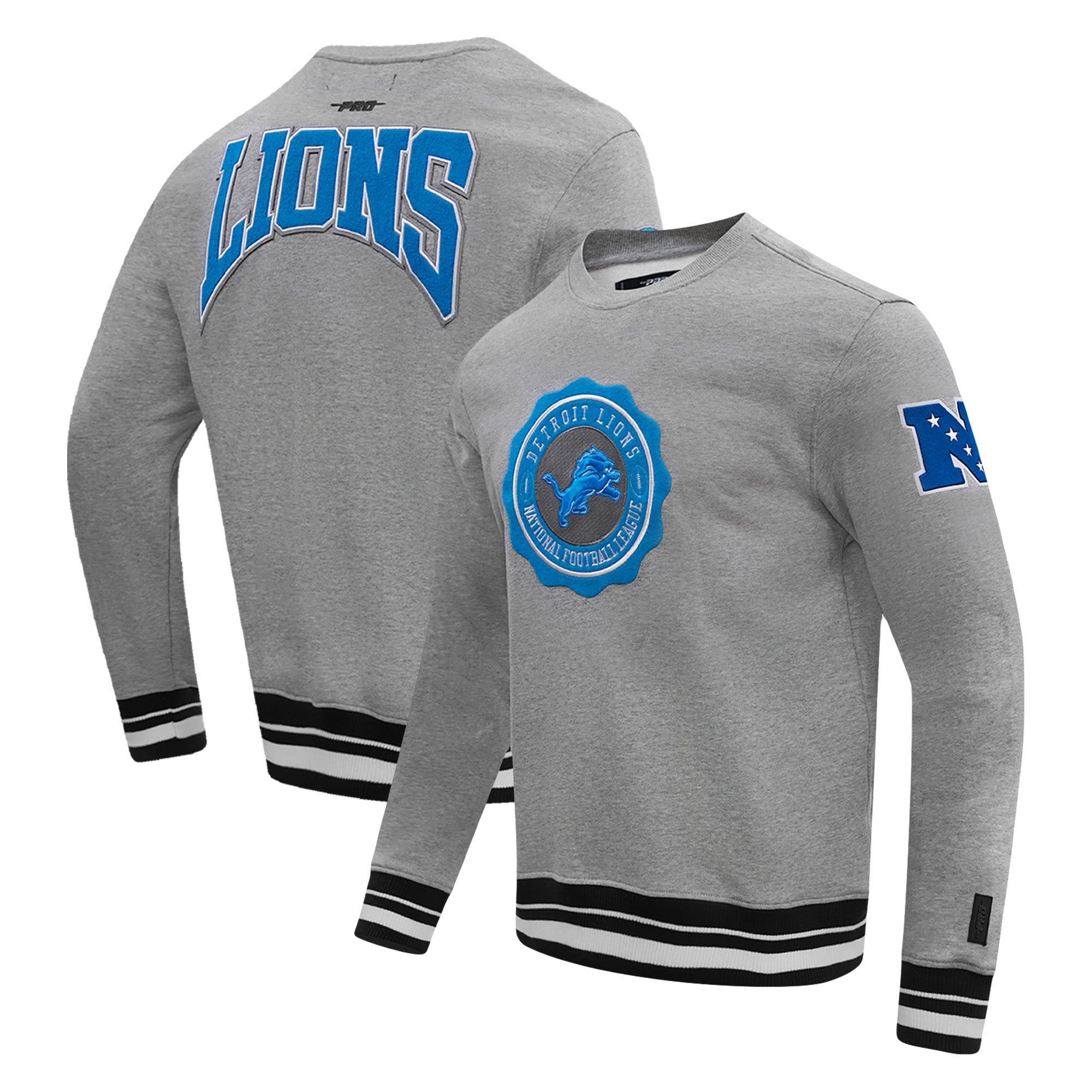 Pro Standard Lions Crest Emblem Pullover Sweatshirt