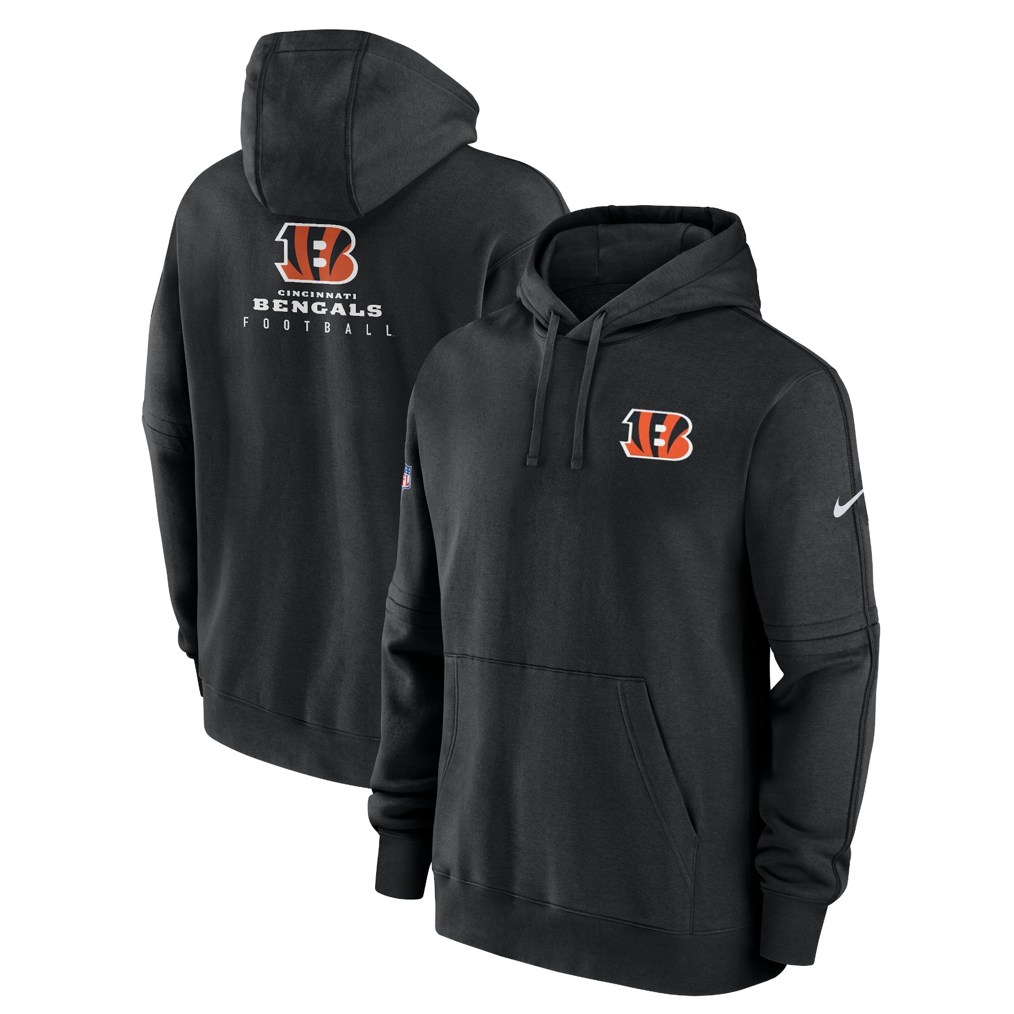 Cincinnati Bengals Sideline Club Men's Nike NFL Pullover Hoodie