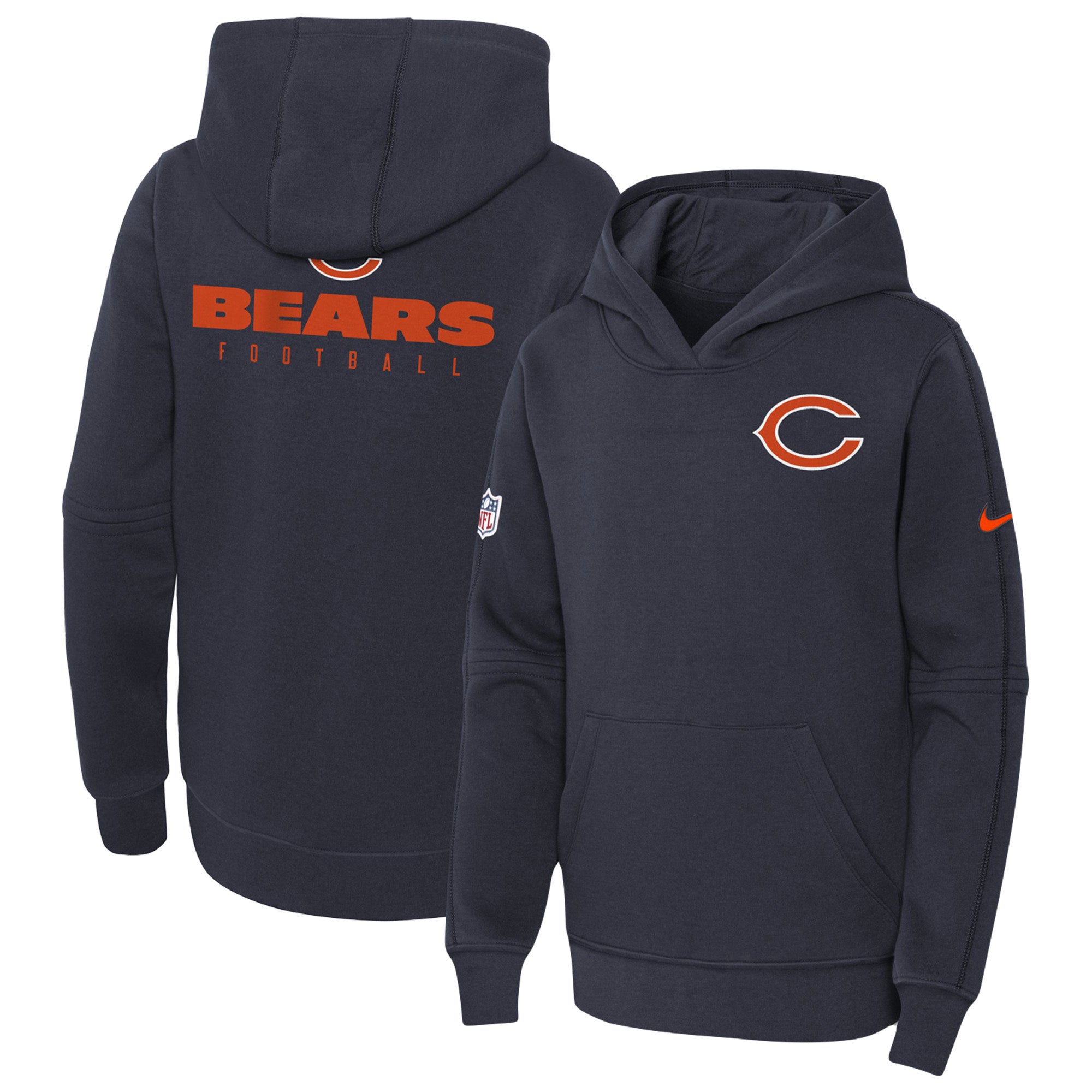 Nike Bears 2023 Sideline Club Fleece Pullover Hoodie Foot Locker 