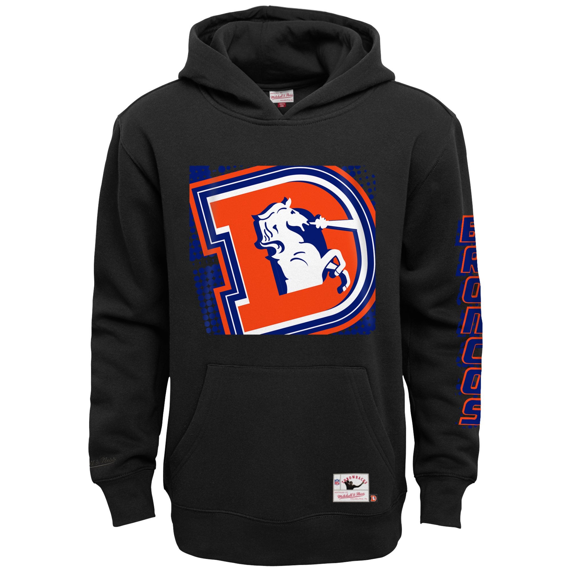 Mitchell & Ness Broncos Big Face 7.0 Pullover Hoodie