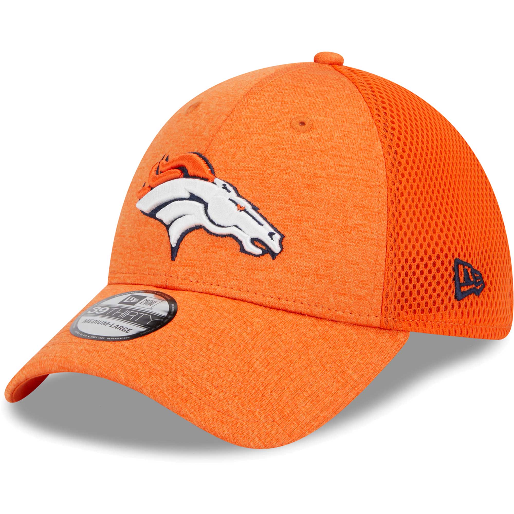 New Era Broncos Striped 39THIRTY Flex Hat