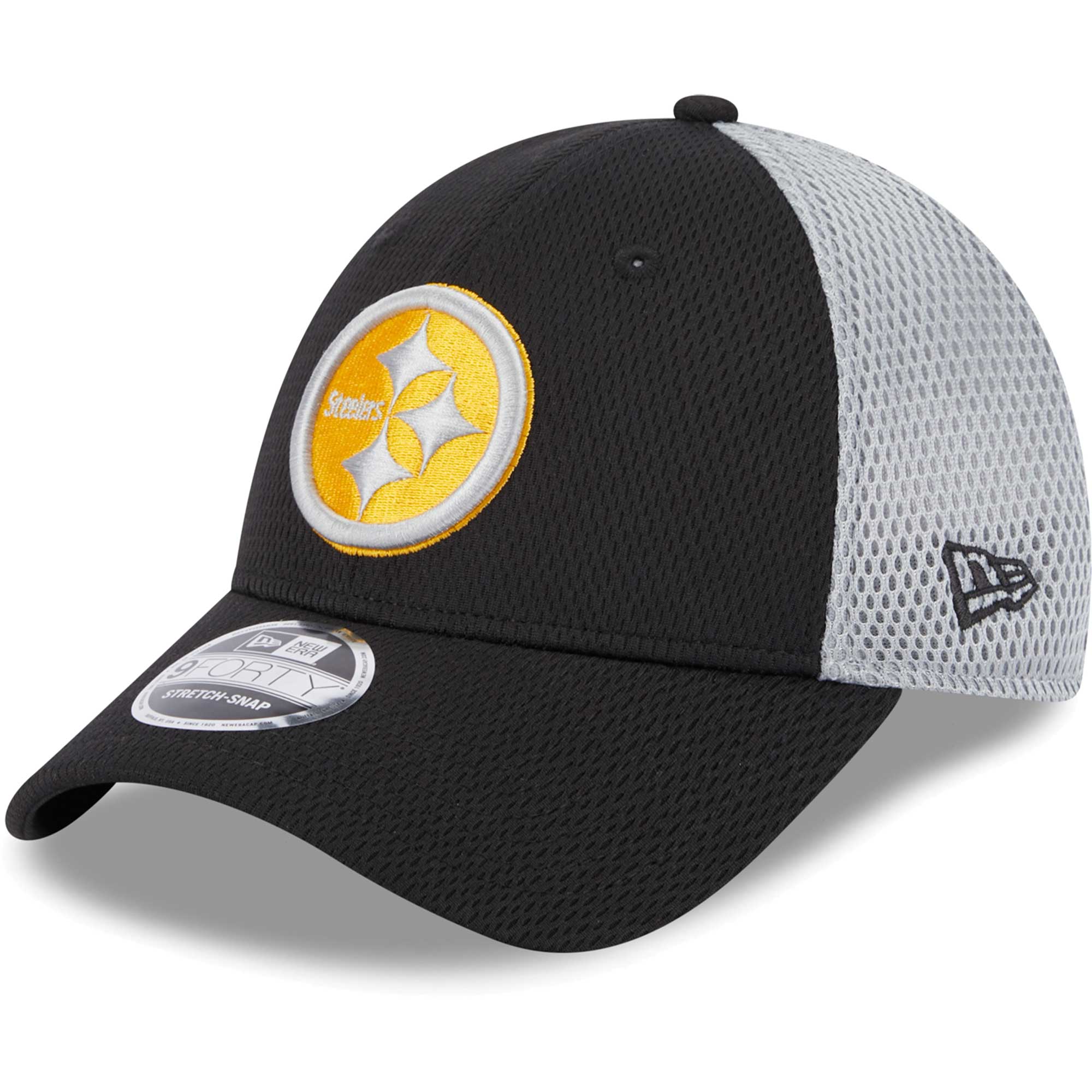 Pittsburgh Steelers CROWN CHAMPS Black Fitted Hat by New Era