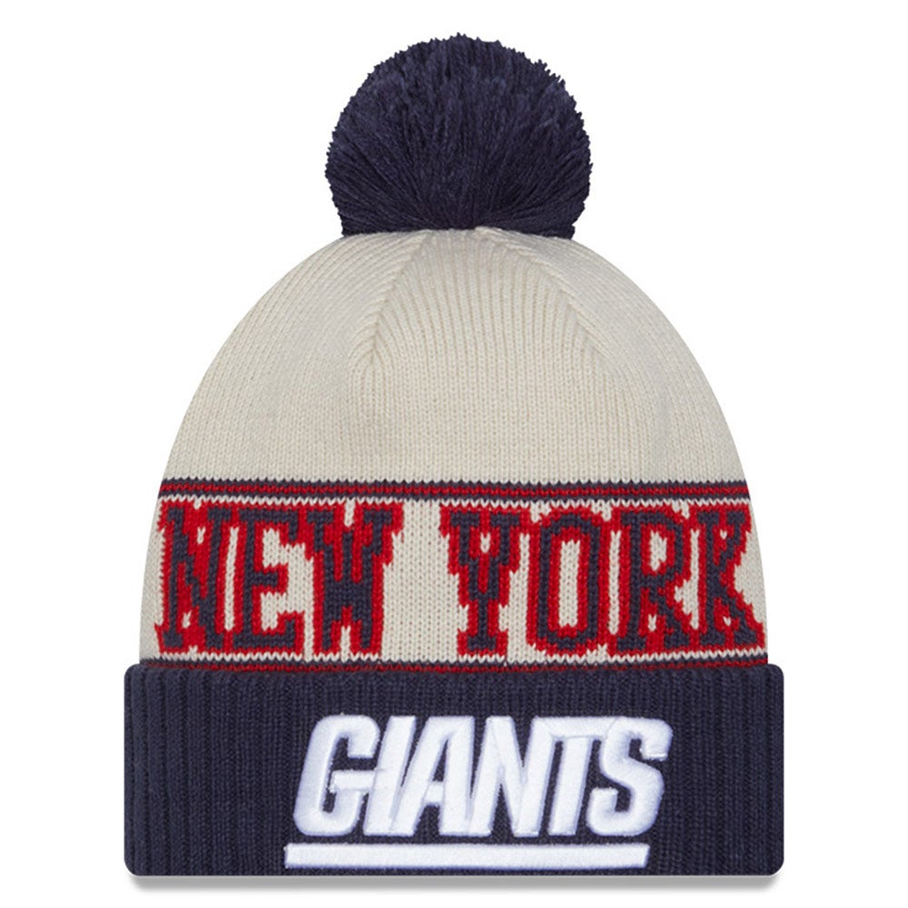 New Era Giants 2023 Sideline Historic Pom Knit Hat | Champs Sports