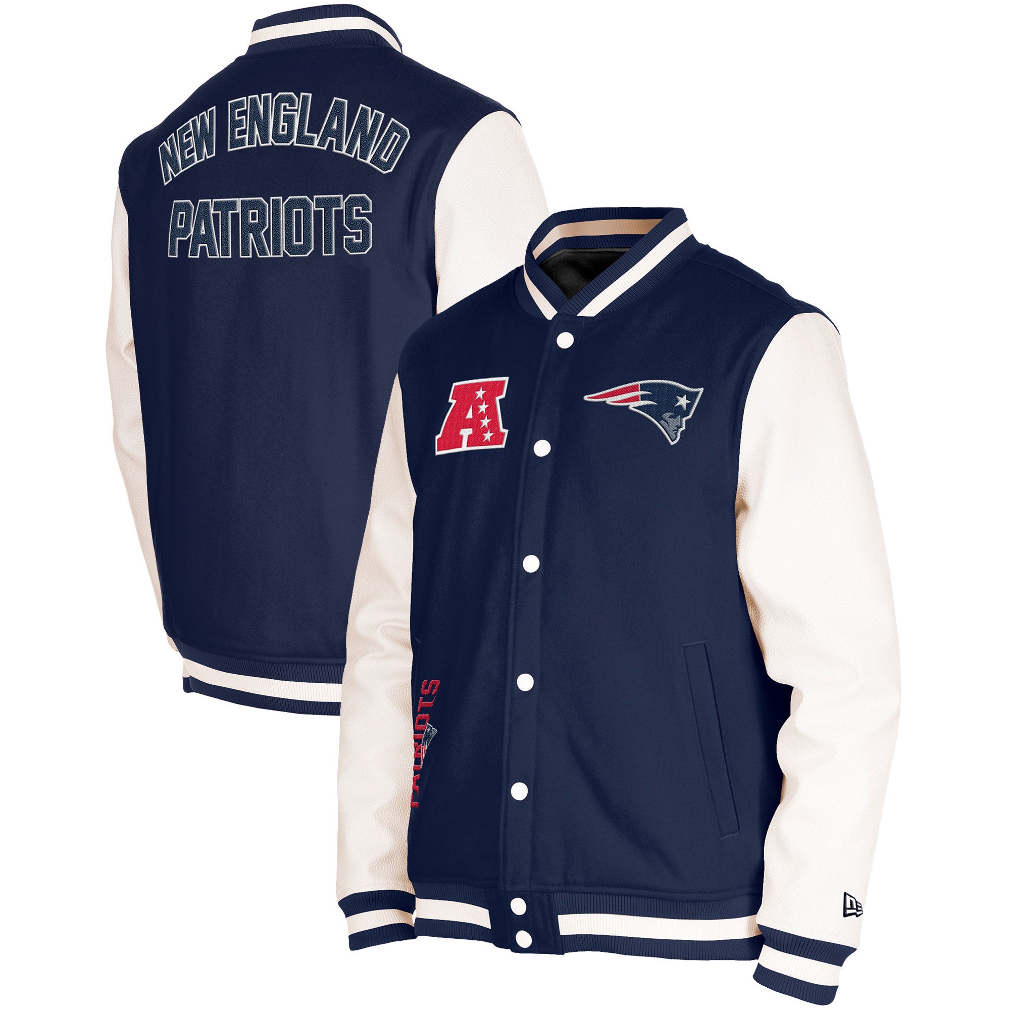 New England Patriots Embroidered Wool Jacket