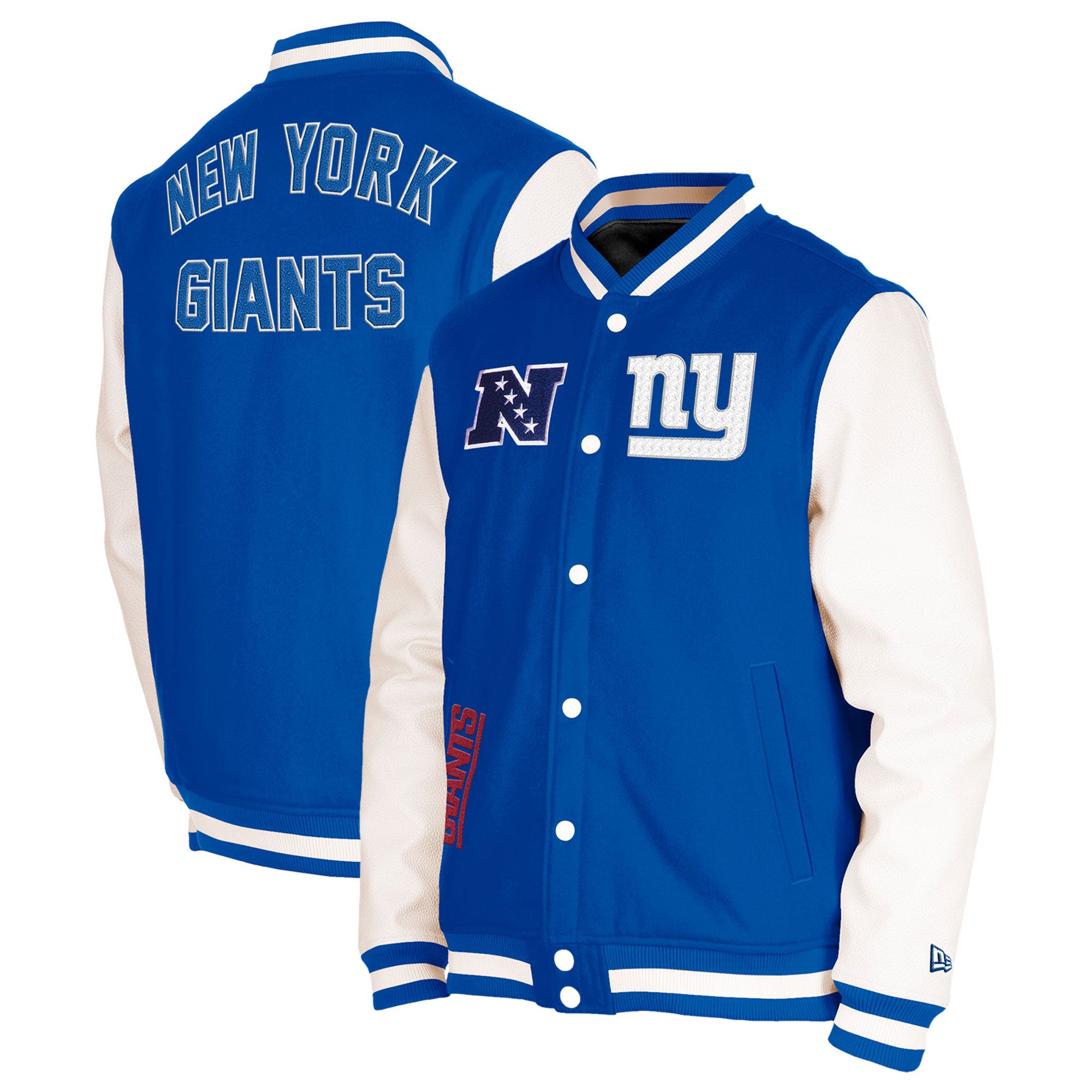 New Era Giants Third Down Varsity Full-Snap Jacket