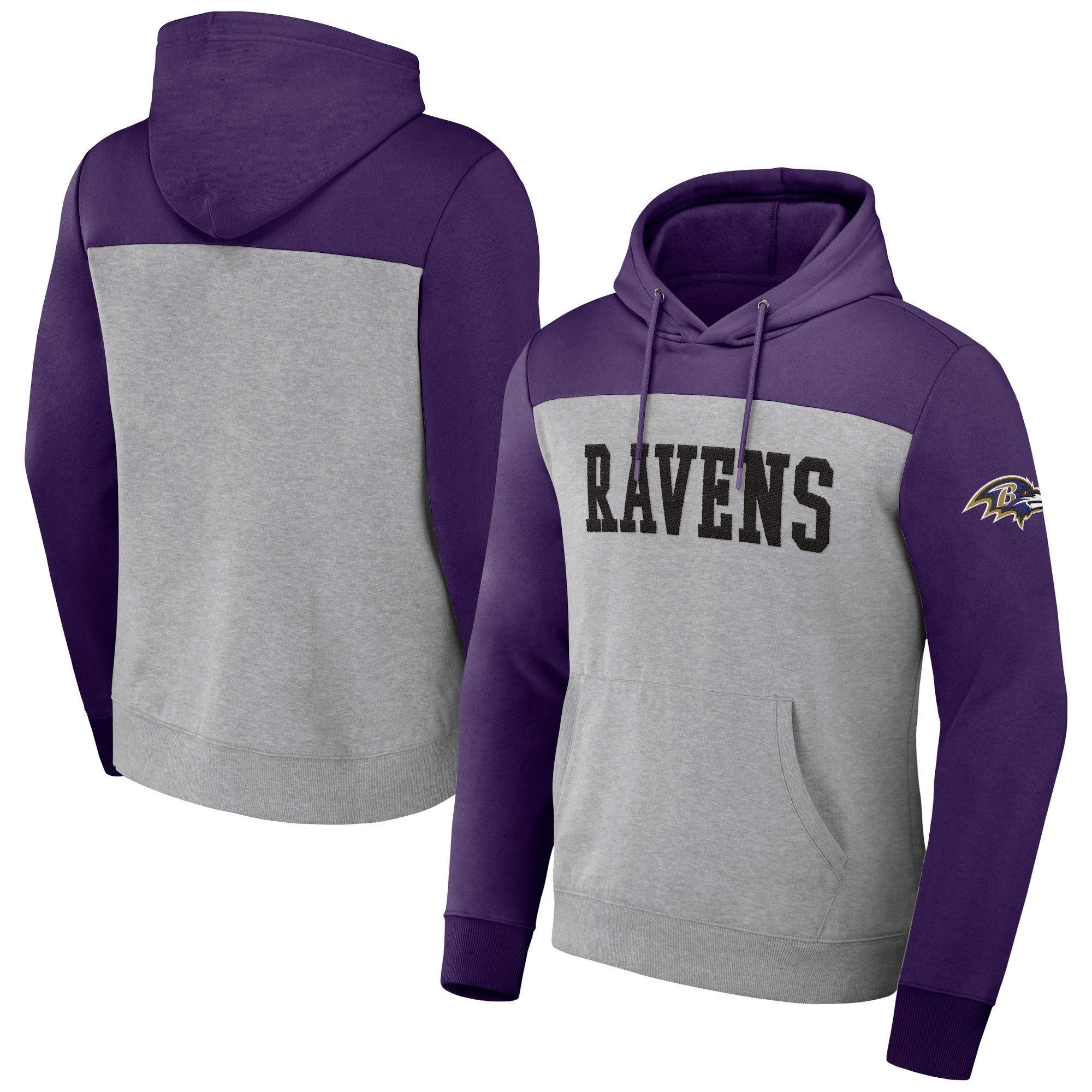 NFL x Darius Rucker Collection by Fanatics Ravens Color Blocked Pullover  Hoodie