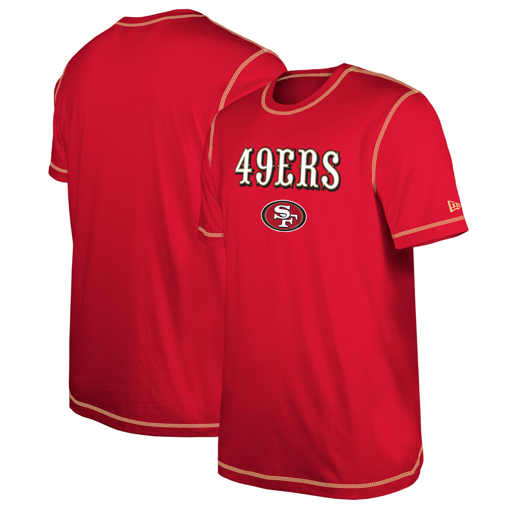 New Era 49ers Third Down Puff Print T-Shirt