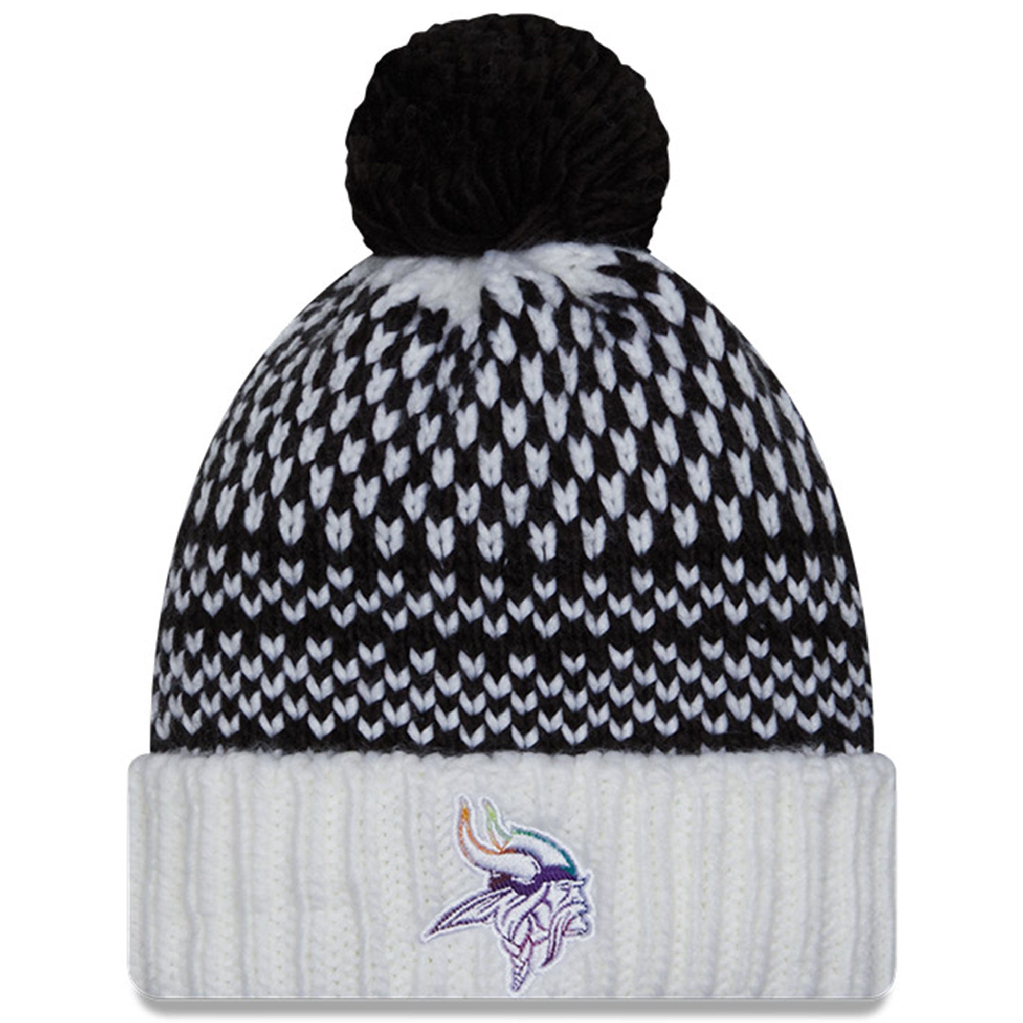 New Era Vikings 2023 Crucial Catch Pom Knit Hat | Foot Locker