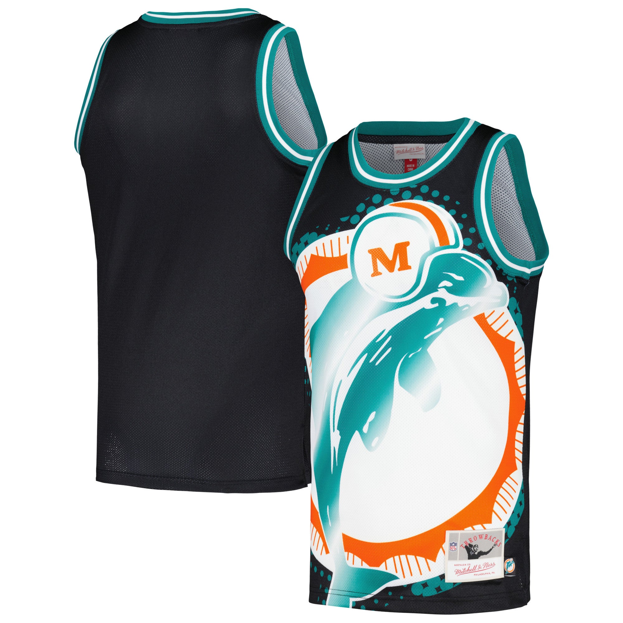 Mitchell & Ness Dolphins Big Face 7.0 Fashion Tank