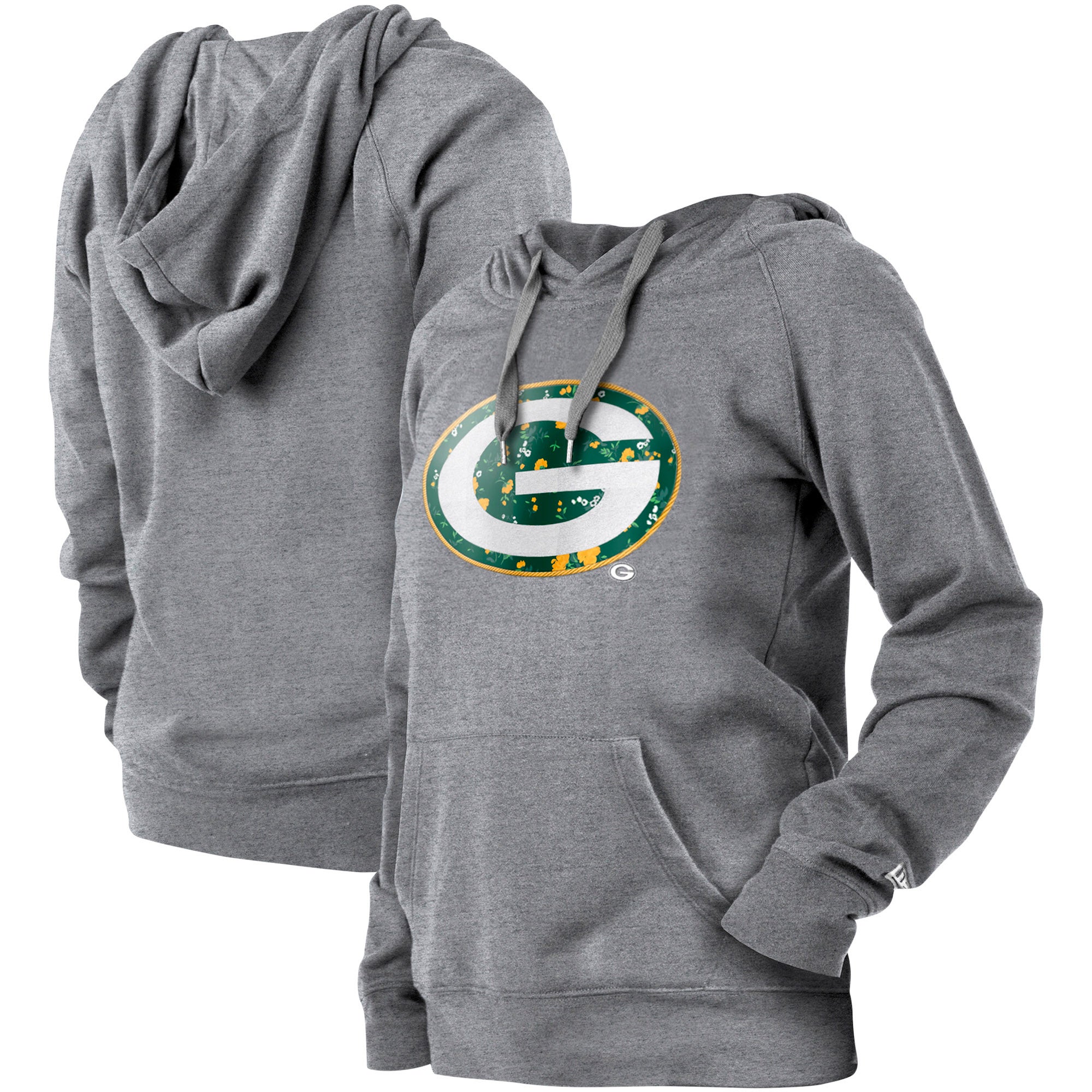 New Era Packers Floral Pullover Hoodie