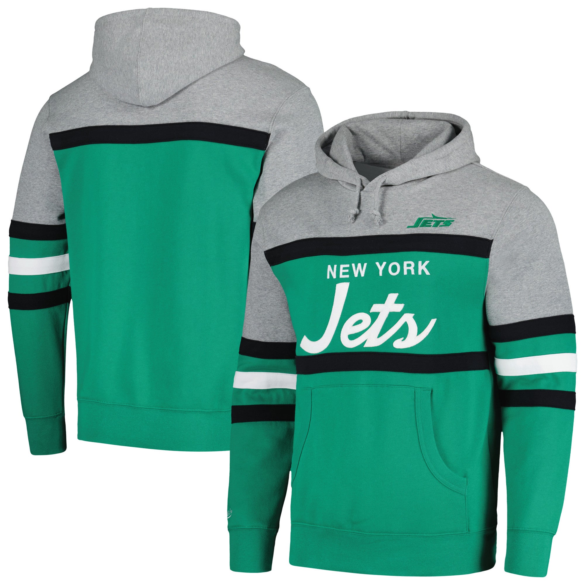 Mitchell & Ness Youth New York Jets Head Coach Black Pullover Hoodie