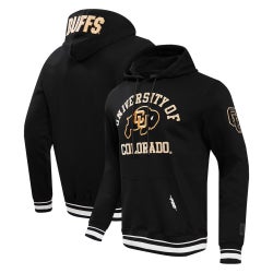Men's - Pro Standard Colorado Classic Stacked Logo Pullover Hoodie - Black
