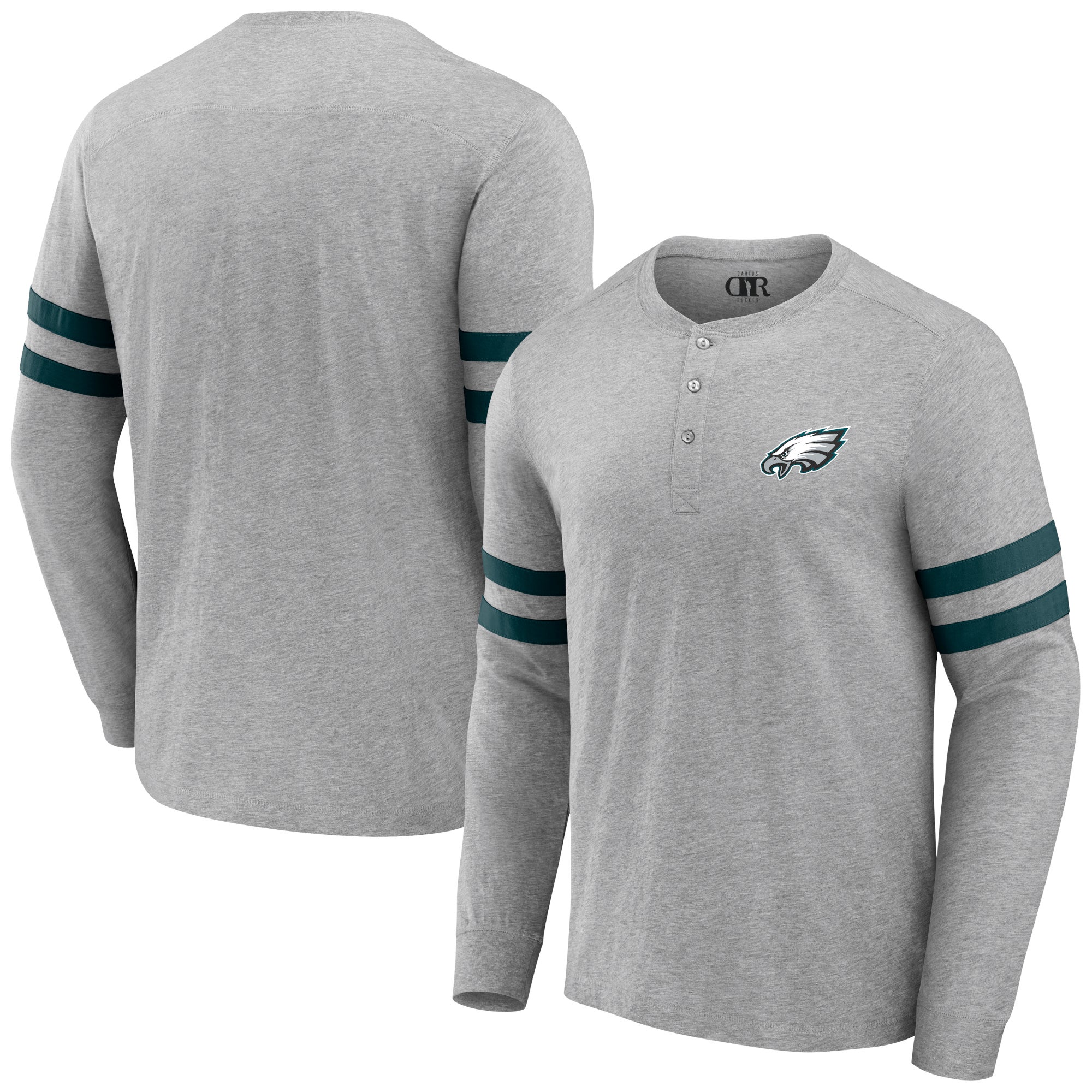 NFL x Darius Rucker Collection by Fanatics Eagles Henley Long Sleeve T-Shirt