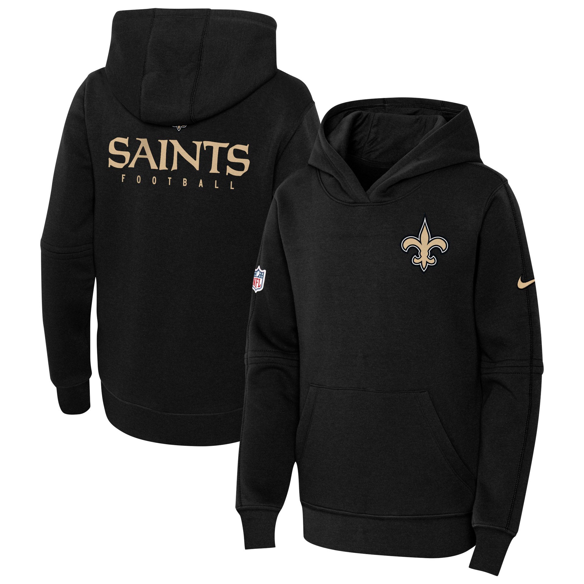 New Orleans Saints Sideline Club Men’s Nike NFL Pullover Hoodie