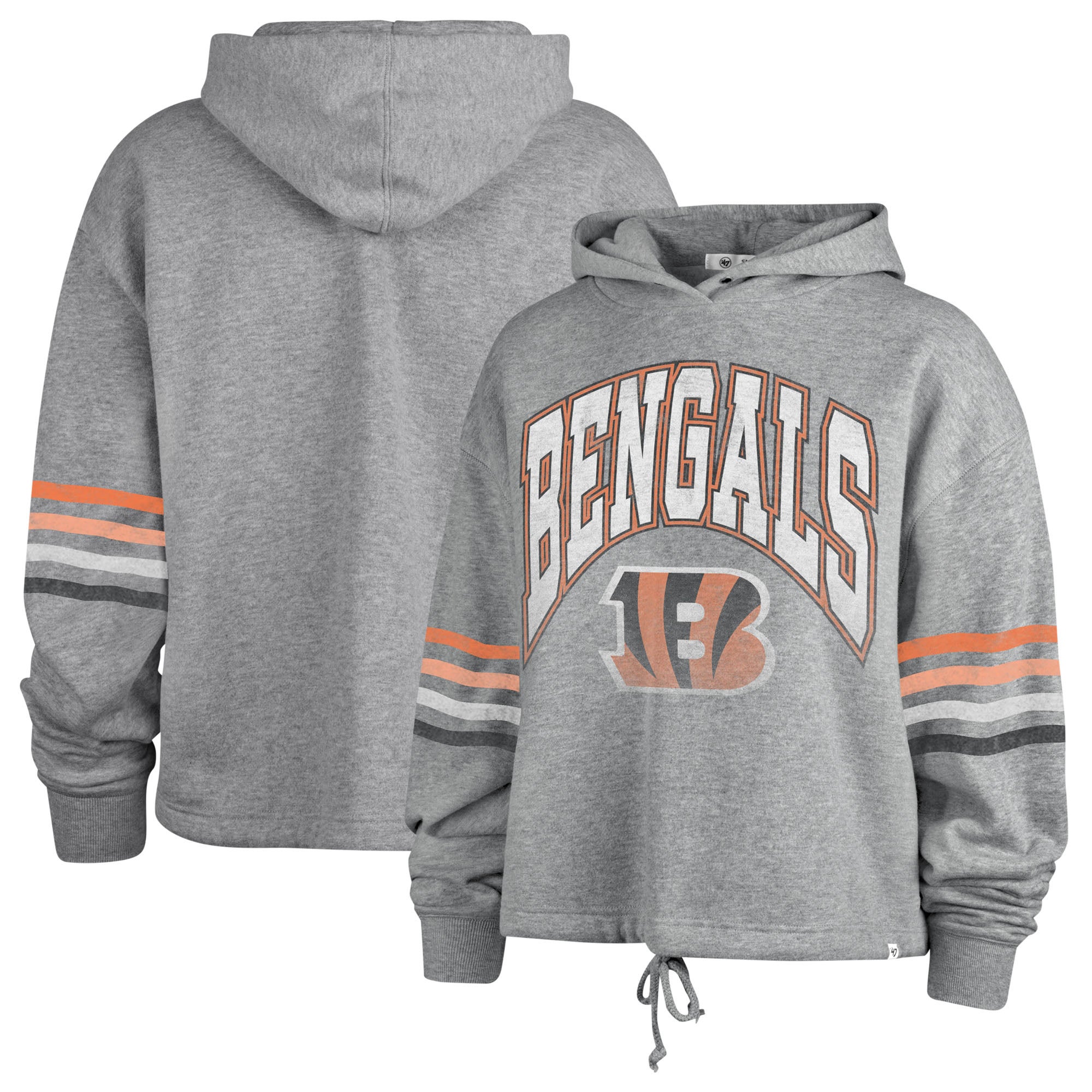 '47 Women's Cincinnati Bengals Upland Grey Hoodie