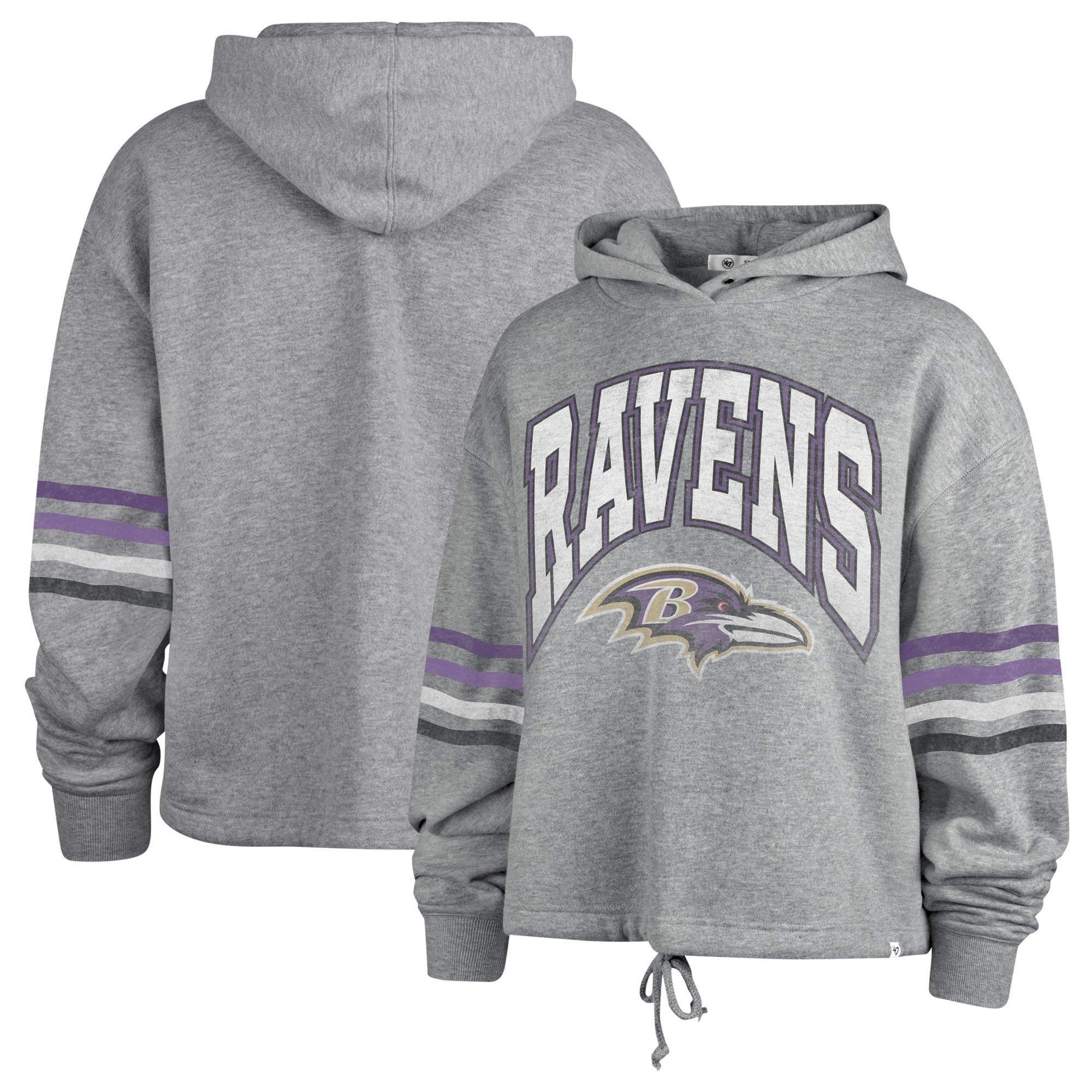 47 Women's Baltimore Ravens Upland Grey Hoodie