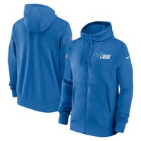 Detroit Lions Fanatics Branded Defender Evo Full-Zip Hoodie - Blue