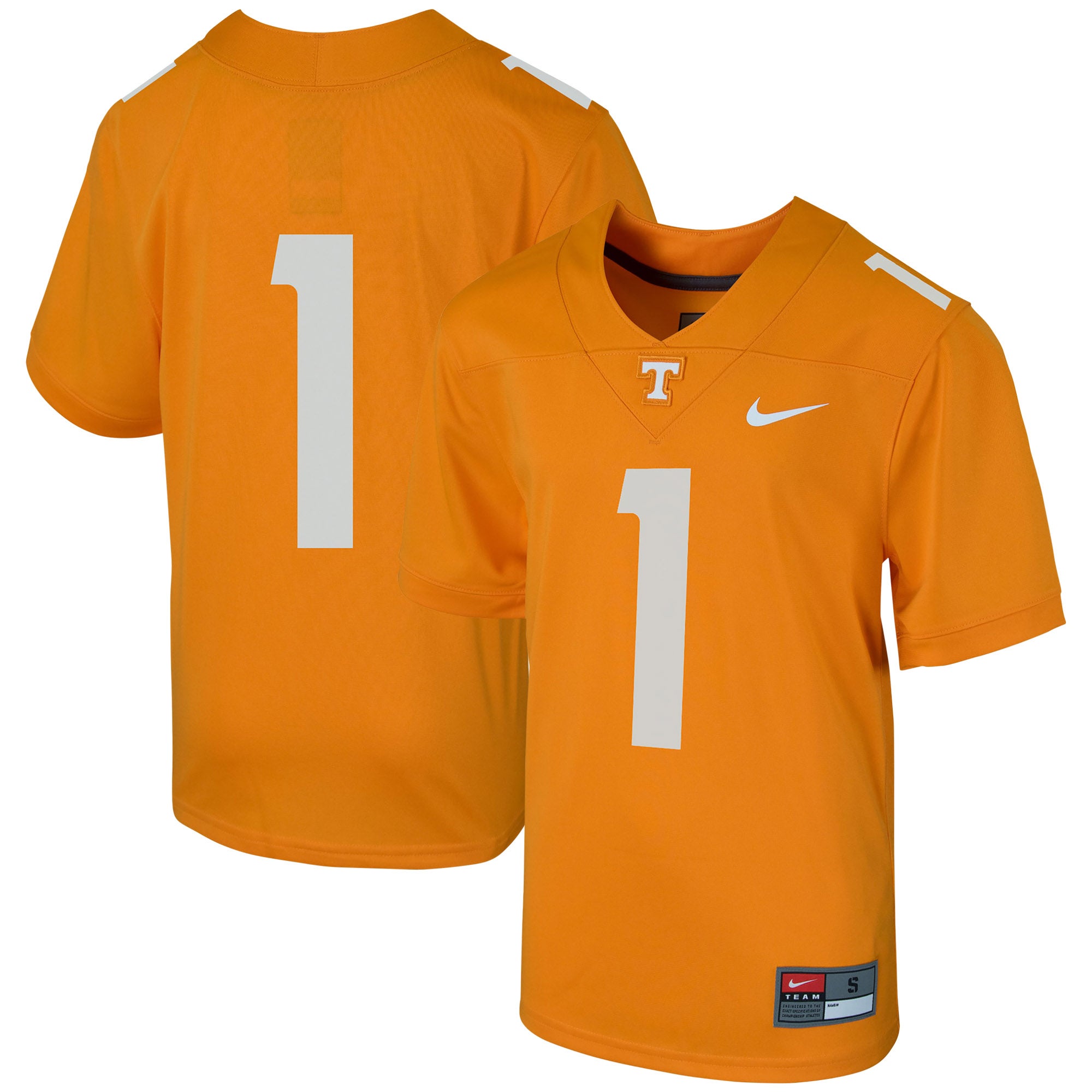 #1 Tennessee Volunteers Nike Youth Untouchable Football Jersey - White