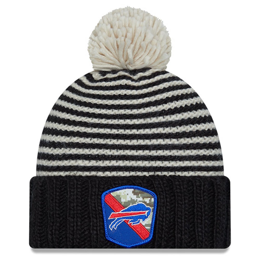 Buffalo Bills 2023 Salute to Service Knit Hat, Black, NFL by New Era