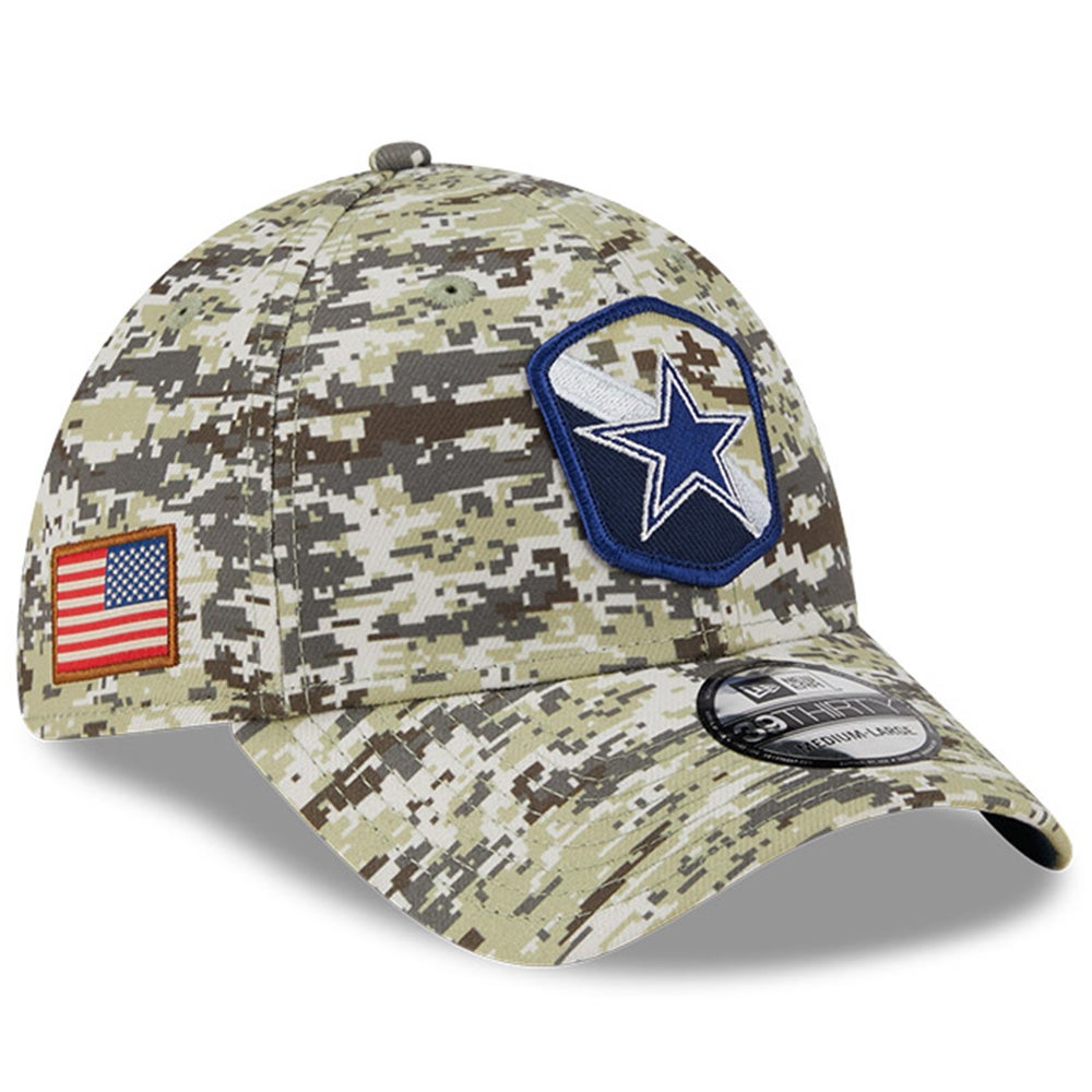 : New Era Men's Cowboys Dallas Heather Black Salute to Service  Memorial Day Veteran Day 39Thirty Flex Stretch Cap Hat : Sports & Outdoors