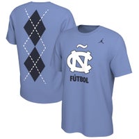 Men's Champion White North Carolina Tar Heels Team Stack Long Sleeve T-Shirt