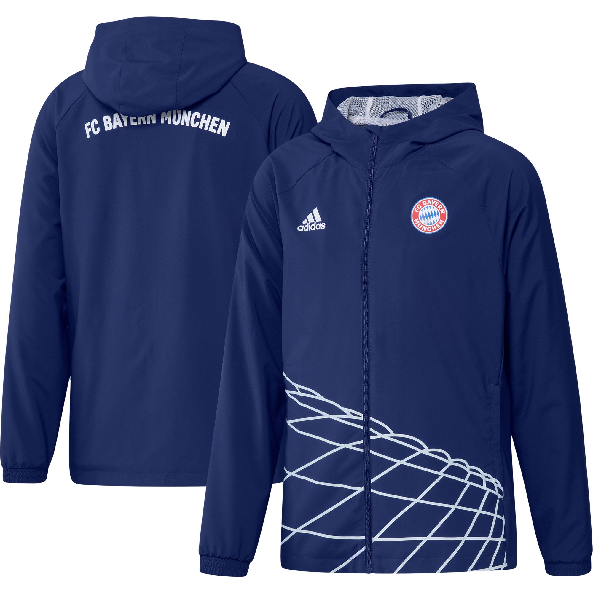 adidas Graphic Raglan Full Zip Windbreaker