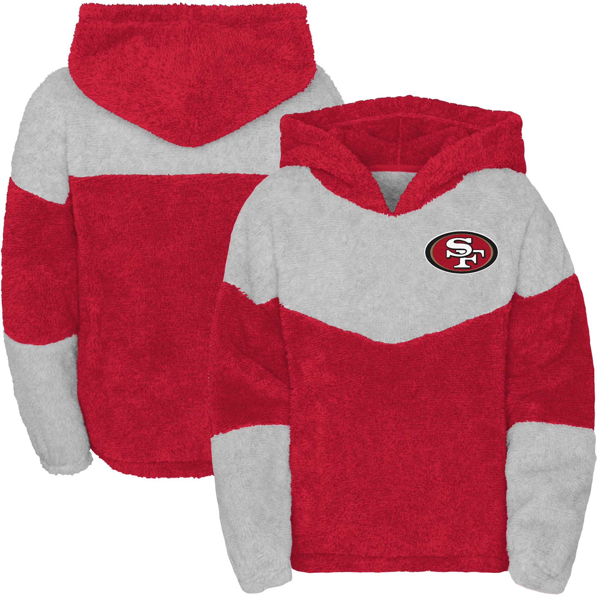 Outerstuff Girls Youth Pink San Francisco 49ers Prime Pullover Hoodie Size: Extra Large