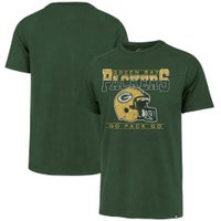 Green Bay Packers '47 Women's Sandy Daze Dolly V-Neck Cropped T-Shirt -  Heather Gray/Green