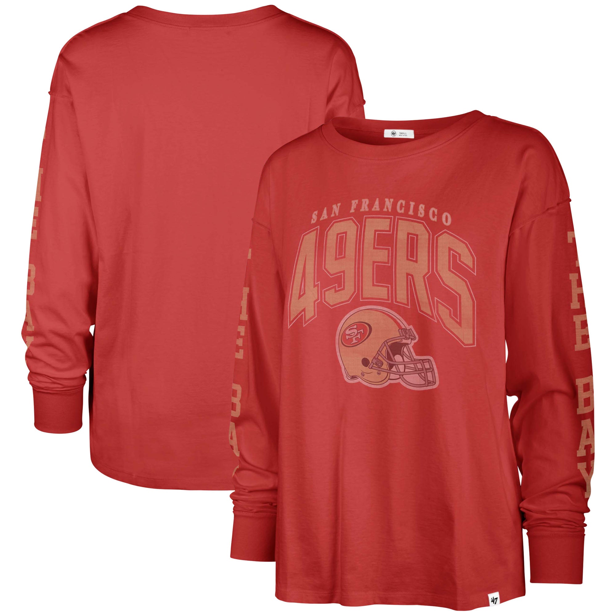 Kansas City Chiefs '47 Women's Plus Size Honey Cat SOA Long Sleeve