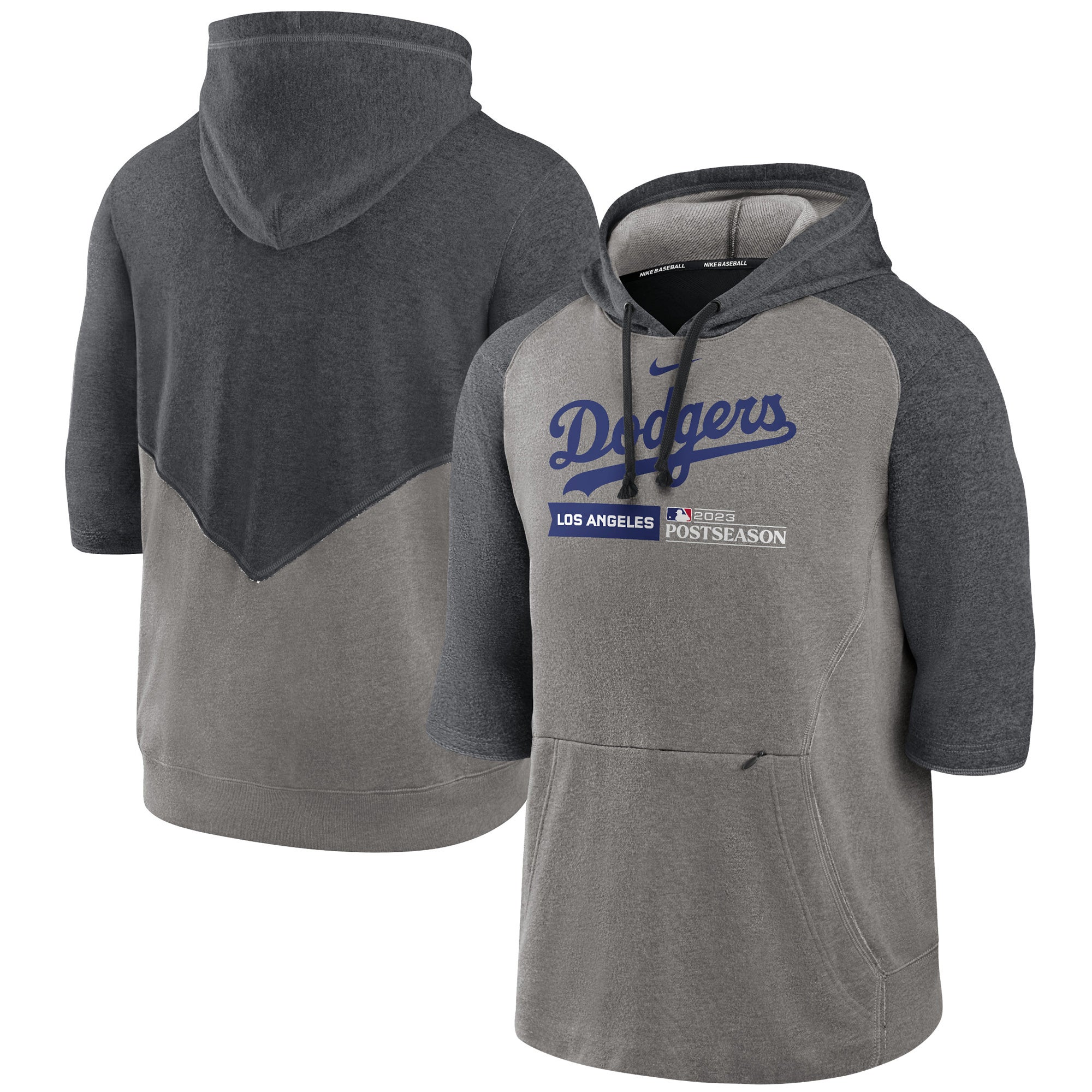 Los Angeles Dodgers 2023 MLB Postseason Flux Men's Nike Dri-FIT MLB  3/4-Sleeve Pullover Hoodie