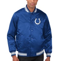 Women's Cuce Black Los Angeles Rams Full-Zip Logo Varsity