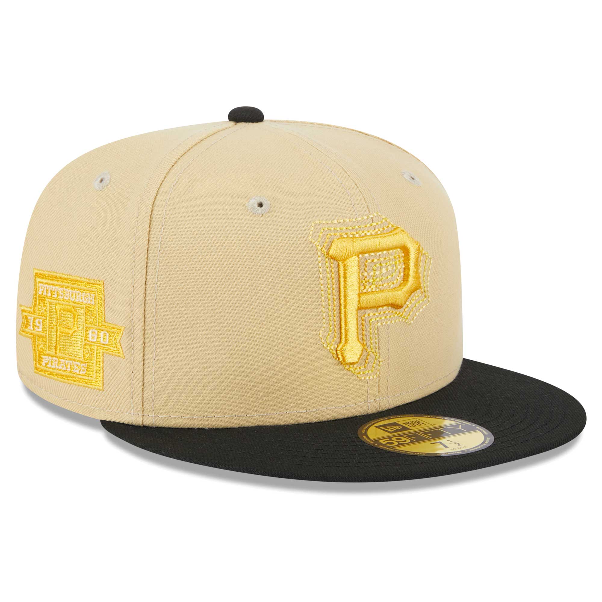 New Era Pittsburgh Pirates 5X Crown Champs 59FIFTY Fitted Hat Baseball Cap  Black