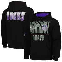 Youth Mitchell & Ness Retro Logo Milwaukee Bucks Hooded Sweatshirt
