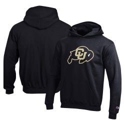 Boys' Grade School - Champion Colorado Powerblend Primary Logo Pullover Hoodie - Black